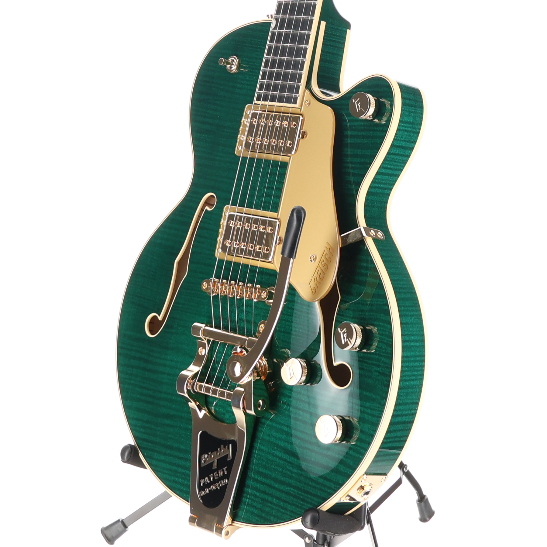 Gretsch Broadkaster Jr. LX Figured Center Block Bigsby, Tropic Aura, Premium Setup (H6)(13638) (13638)
