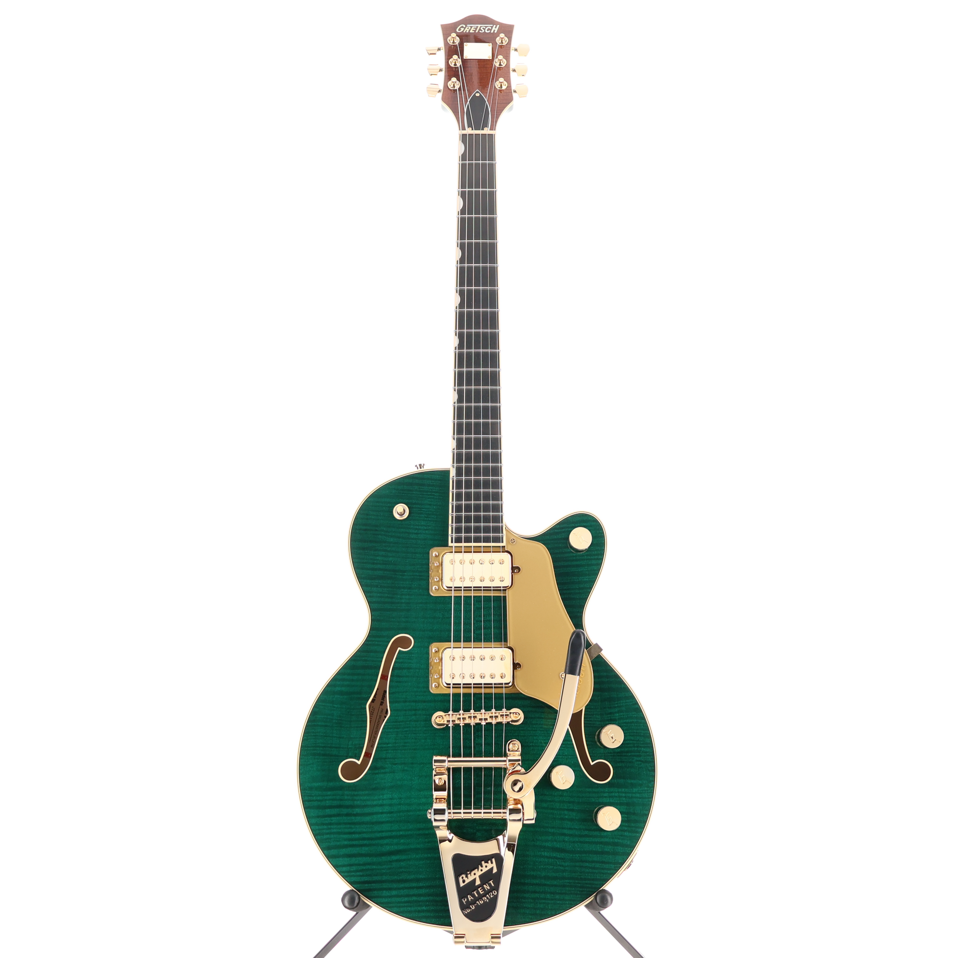 Gretsch Broadkaster Jr. LX Figured Center Block Bigsby, Tropic Aura, Premium Setup (H6)(13638) (13638)