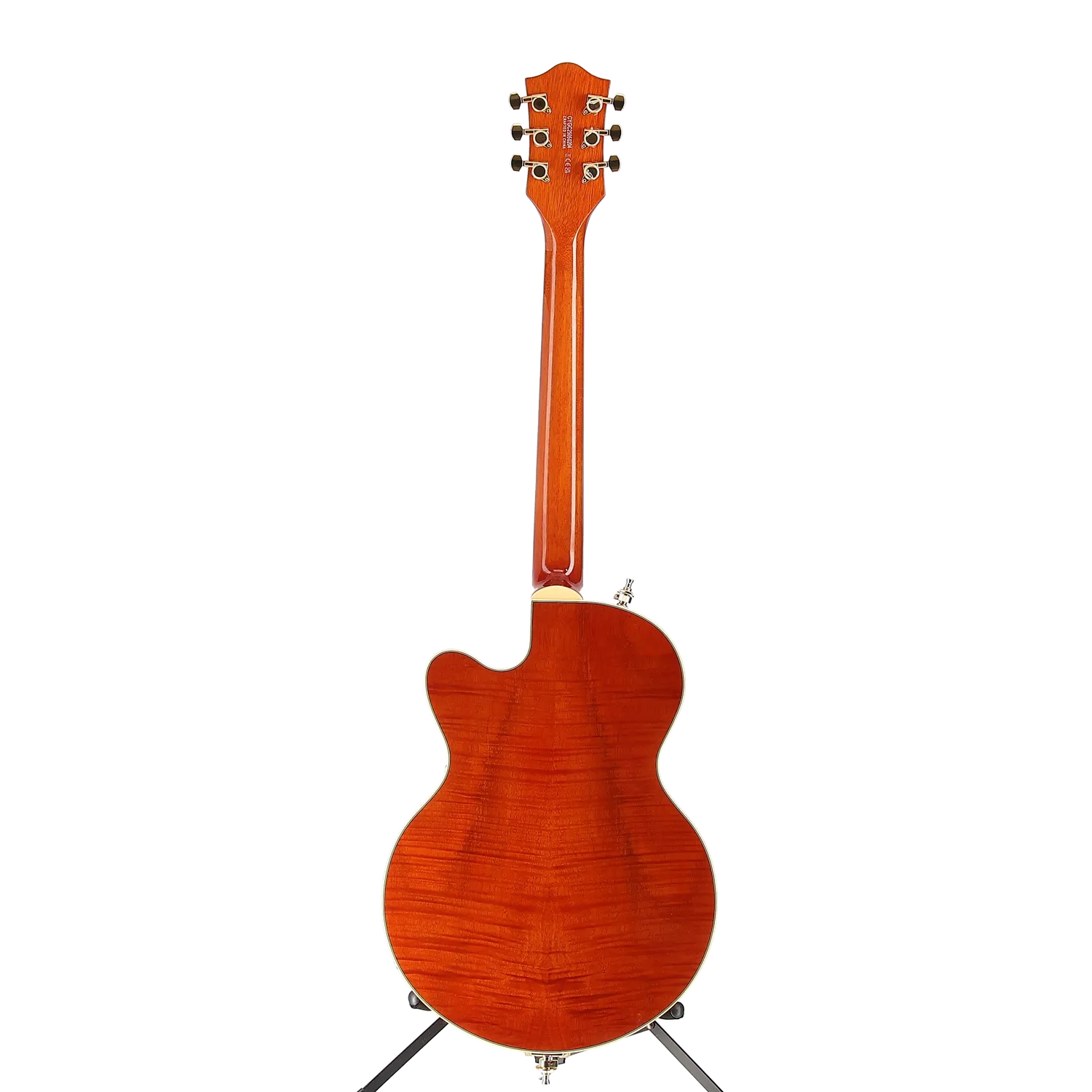 Gretsch Electromatic LTD Flame Okoume Broadkaster Jr. Single-Cut Bigsby, Rosewood Fingerboard, Roundup Orange (ED9) (50204)