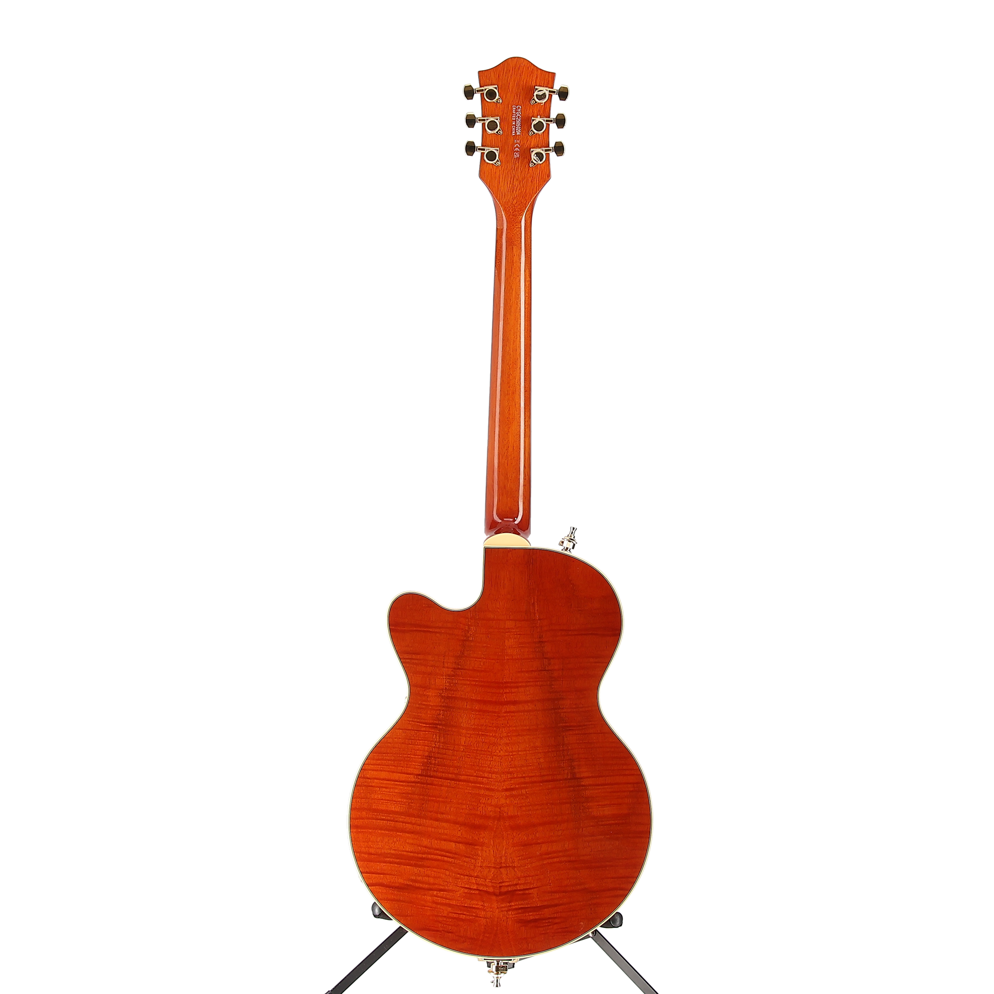 Gretsch Electromatic LTD Flame Okoume Broadkaster Jr. Single-Cut Bigsby, Rosewood Fingerboard, Roundup Orange (U13) (50204)