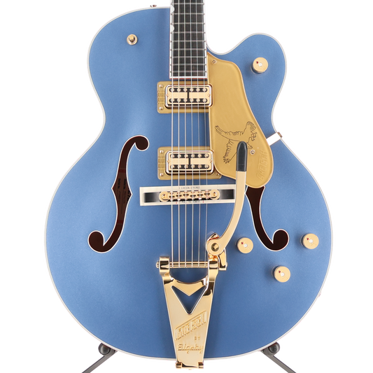 Gretsch Falcon Hollow Body String-Thru Bigsby Ebony Fingerboard, Cerulean Smoke (Z4) (51627)