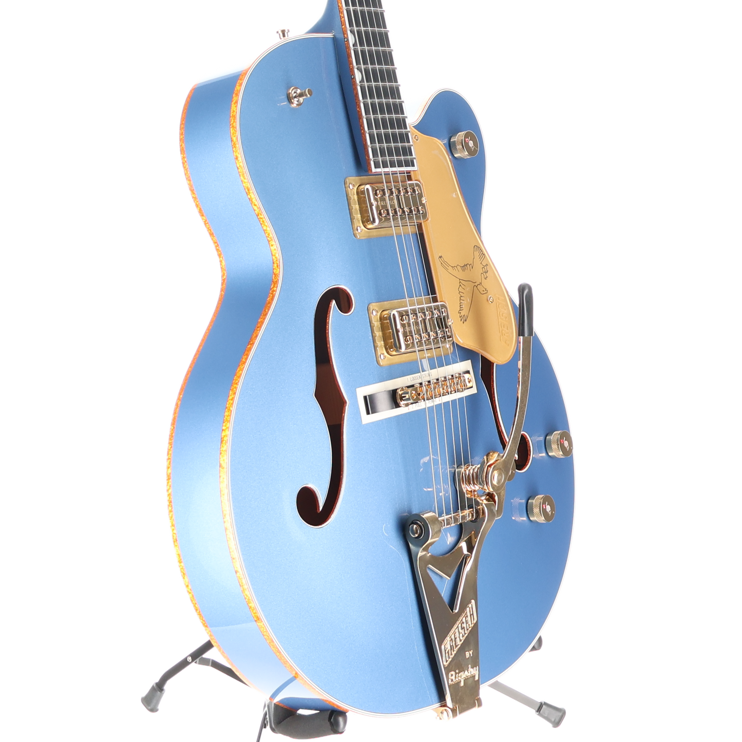 Gretsch Falcon Hollow Body with String-Thru Bigsby and Gold Hardware, Ebony Fingerboard, Cerulean Smoke (G6) (31046)