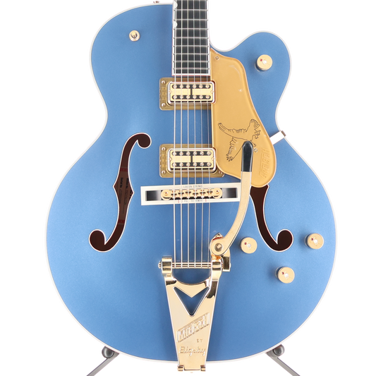 Gretsch Falcon Hollow Body with String-Thru Bigsby and Gold Hardware, Ebony Fingerboard, Cerulean Smoke (G6) (31046)