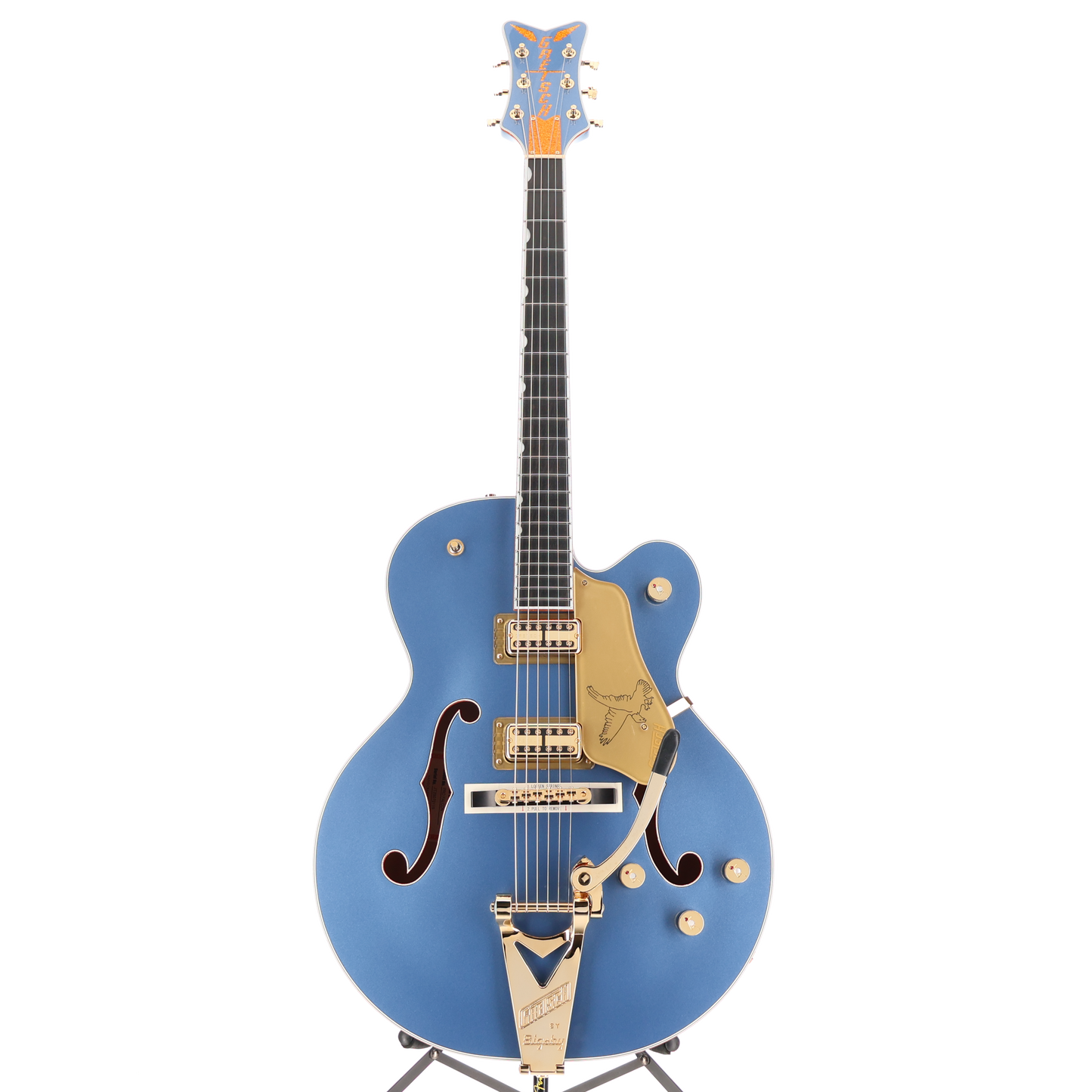 Gretsch Falcon Hollow Body with String-Thru Bigsby and Gold Hardware, Ebony Fingerboard, Cerulean Smoke (H12) (72115)