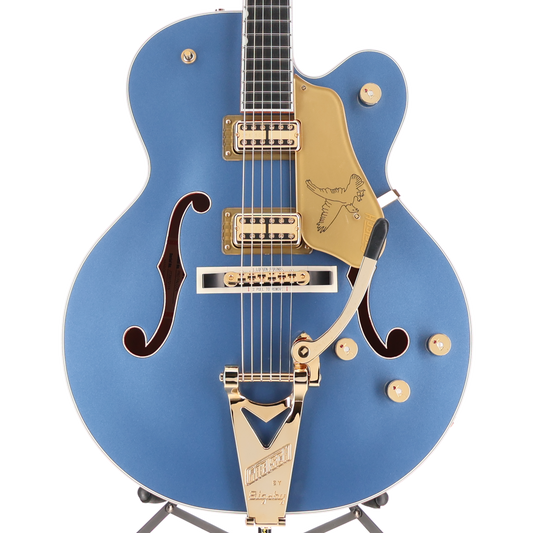 Gretsch Falcon Hollow Body with String-Thru Bigsby and Gold Hardware, Ebony Fingerboard, Cerulean Smoke (H12) (72115)