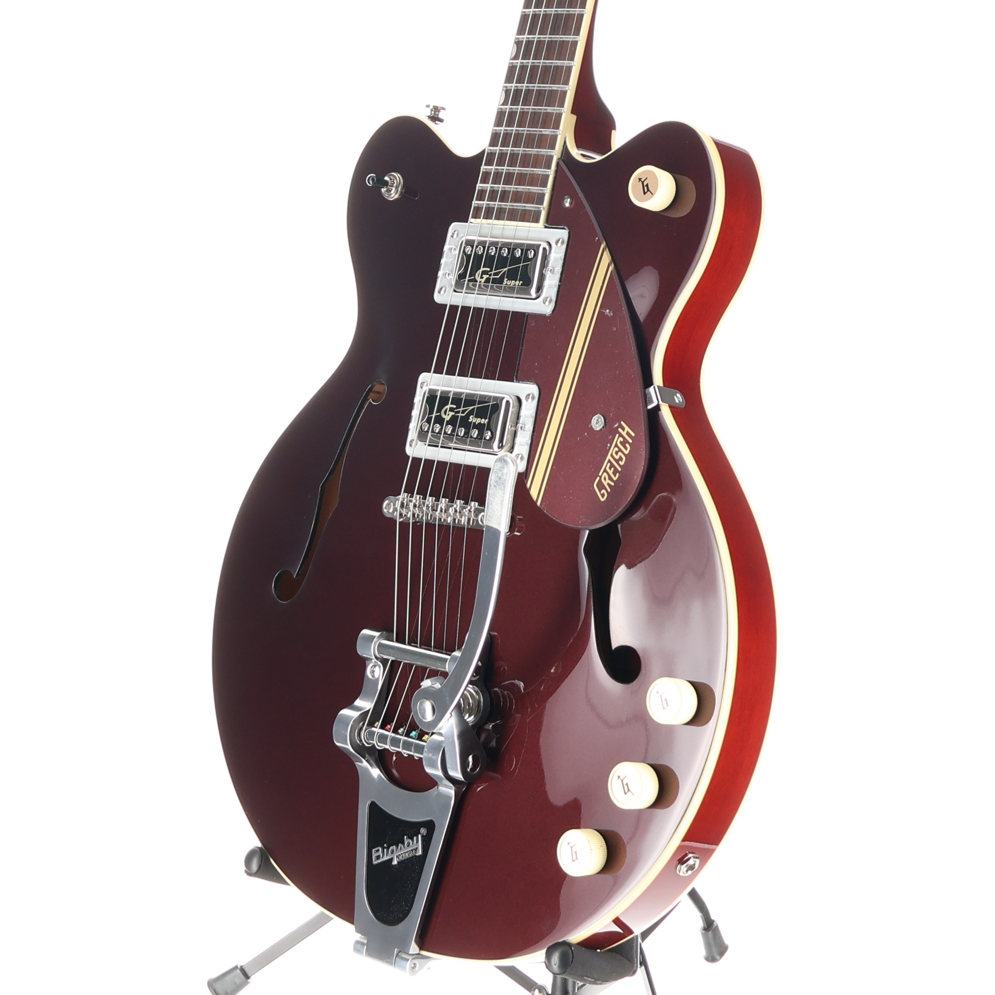 Gretsch G2604T Limited Edition Streamliner Rally II Center Block with Bigsby, Laurel Fingerboard, Two-Tone Oxblood/Walnut Stain (RP) (04515)