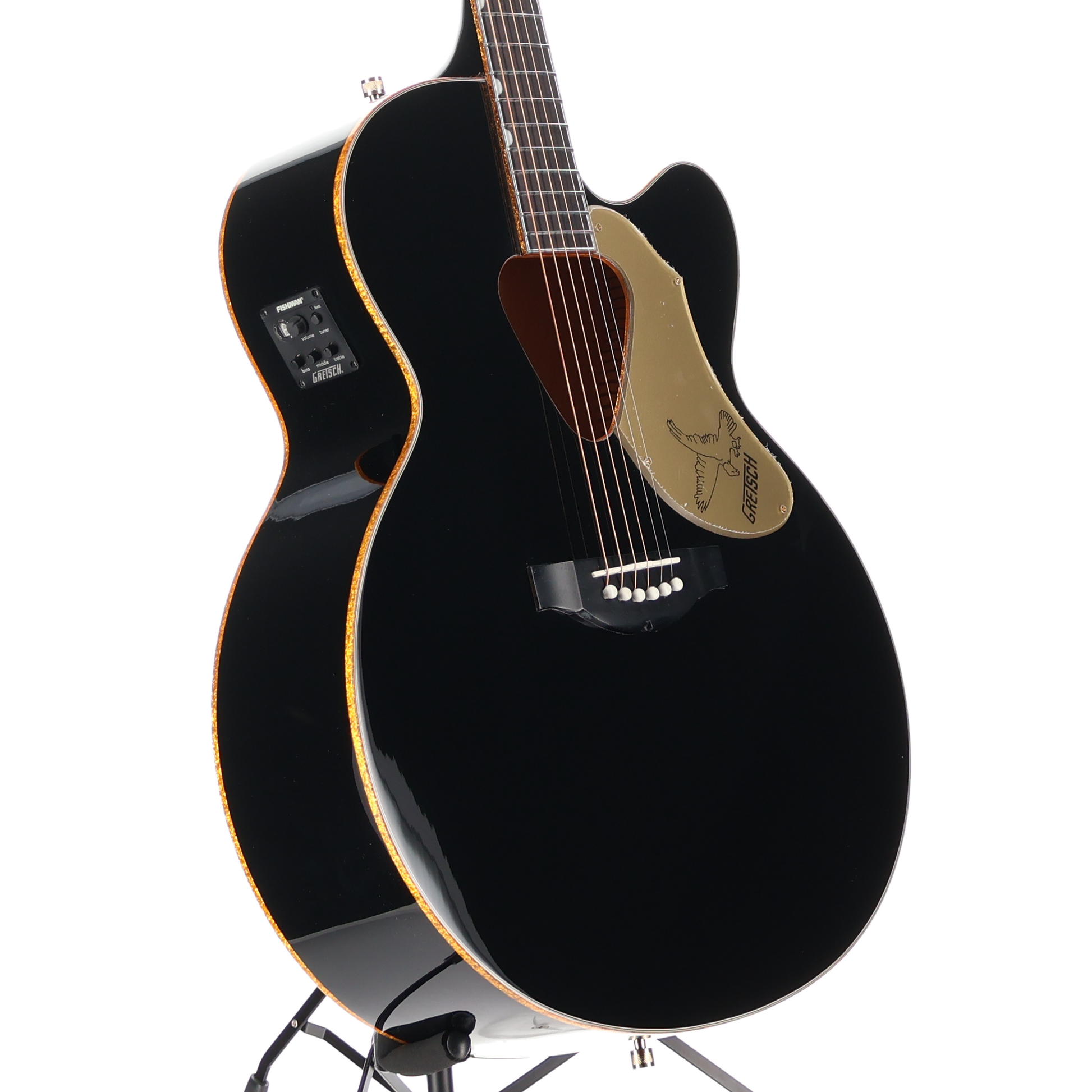 Gretsch G5022CBFE Rancher Falcon Jumbo Cutaway Acoustic/Electric, Fishman Pickup System, Black (G2) (04739)