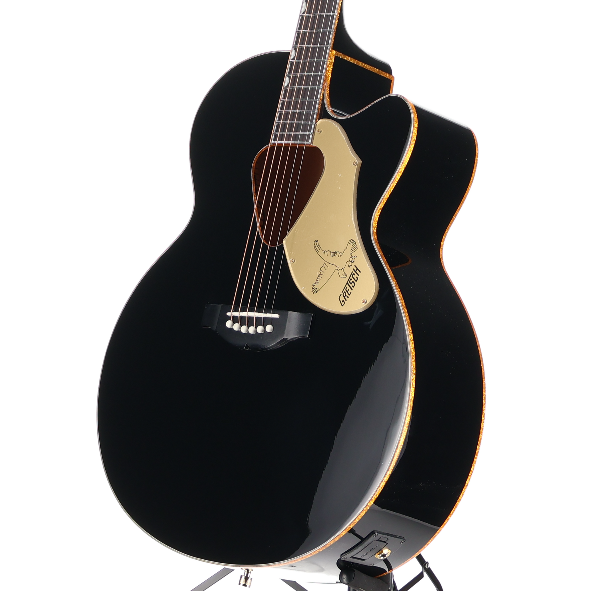 Gretsch G5022CBFE Rancher Falcon Jumbo Cutaway Acoustic/Electric, Fishman Pickup System, Black (G2) (04739)