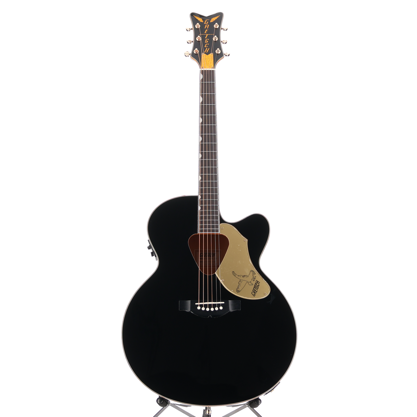 Gretsch G5022CBFE Rancher Falcon Jumbo Cutaway Acoustic/Electric, Fishman Pickup System, Black (G2) (04739)