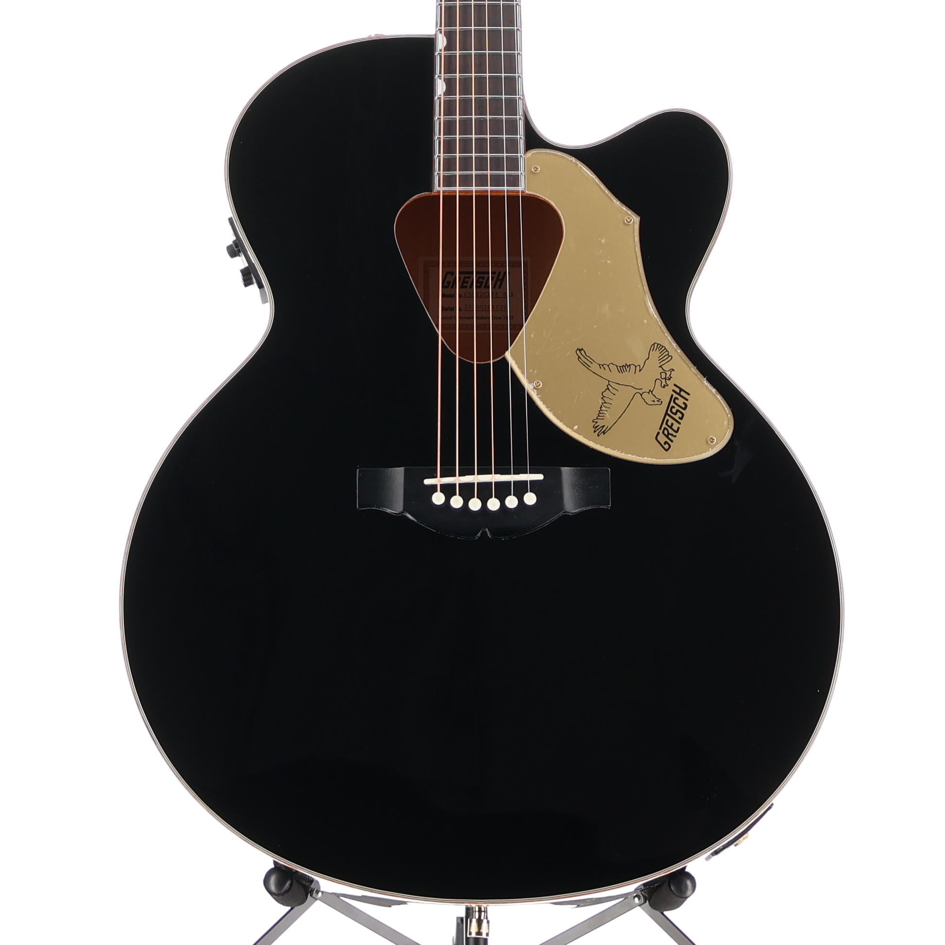 Gretsch G5022CBFE Rancher Falcon Jumbo Cutaway Acoustic/Electric, Fishman Pickup System, Black (G2) (04739)