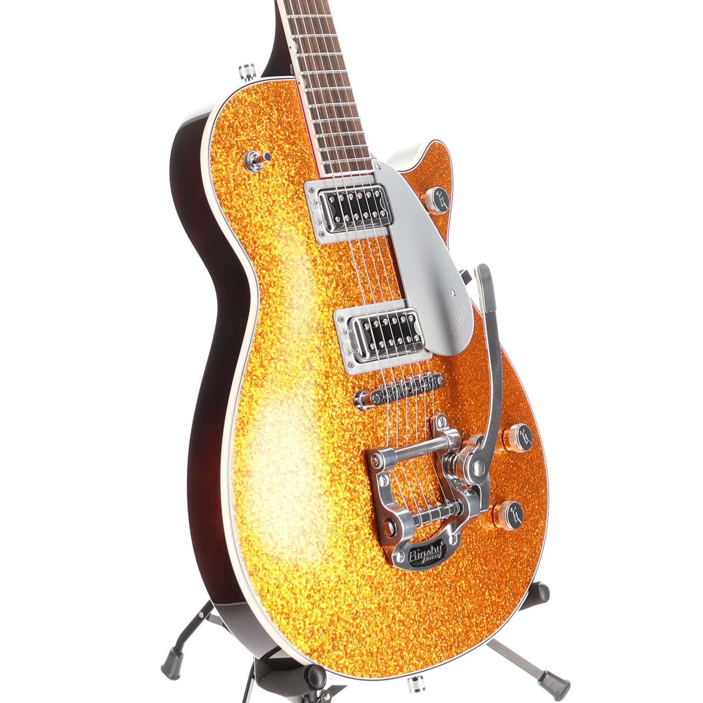 Gretsch G5230T Electromatic Sparkle Jet FT Single-Cut with Bigsby, Gold Sparkle, Plays Great (SR) (80306)