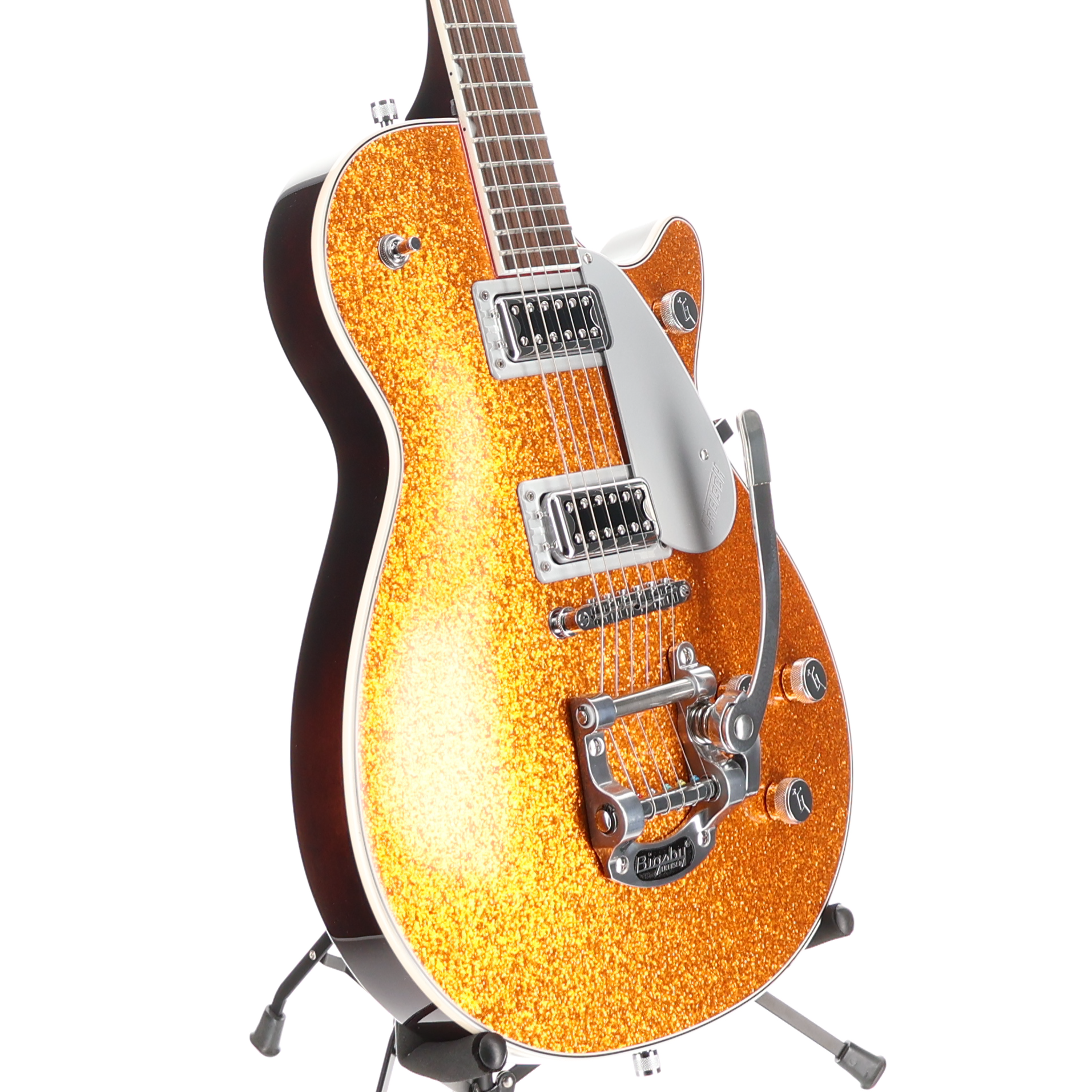 Gretsch G5230T Electromatic Sparkle Jet FT Single-Cut with Bigsby, Gold Sparkle, Plays Great (SR) (80306)