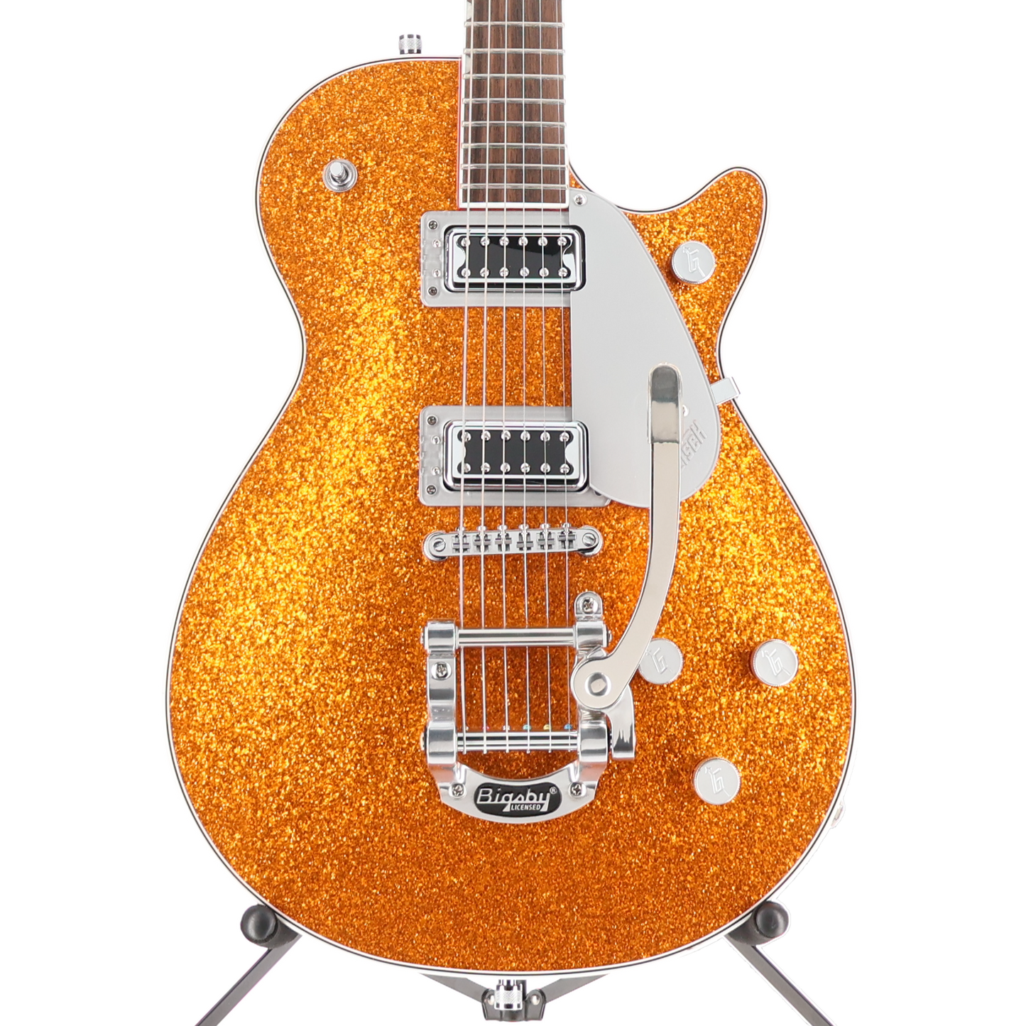 Gretsch G5230T Electromatic Sparkle Jet FT Single-Cut with Bigsby, Gold Sparkle, Plays Great (SR) (80306)