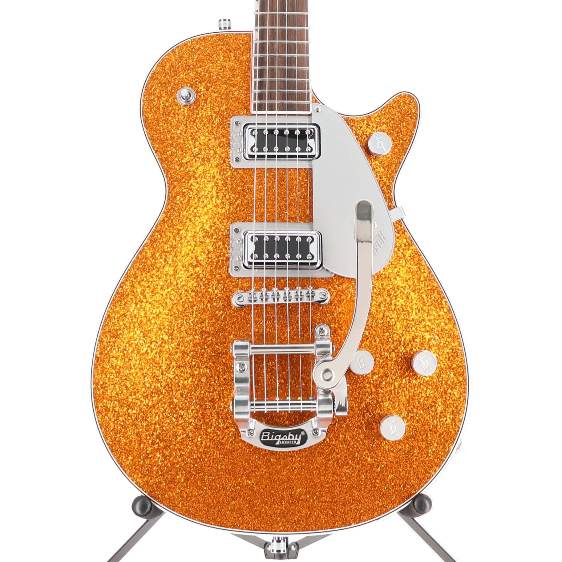 Gretsch G5230T Electromatic Sparkle Jet FT Single-Cut with Bigsby, Gold Sparkle, Plays Great (SR) (80306)