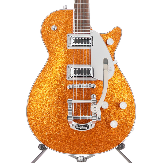 Gretsch G5230T Electromatic Sparkle Jet FT Single-Cut with Bigsby, Laurel Fingerboard, Gold Sparkle (SR) (80306)