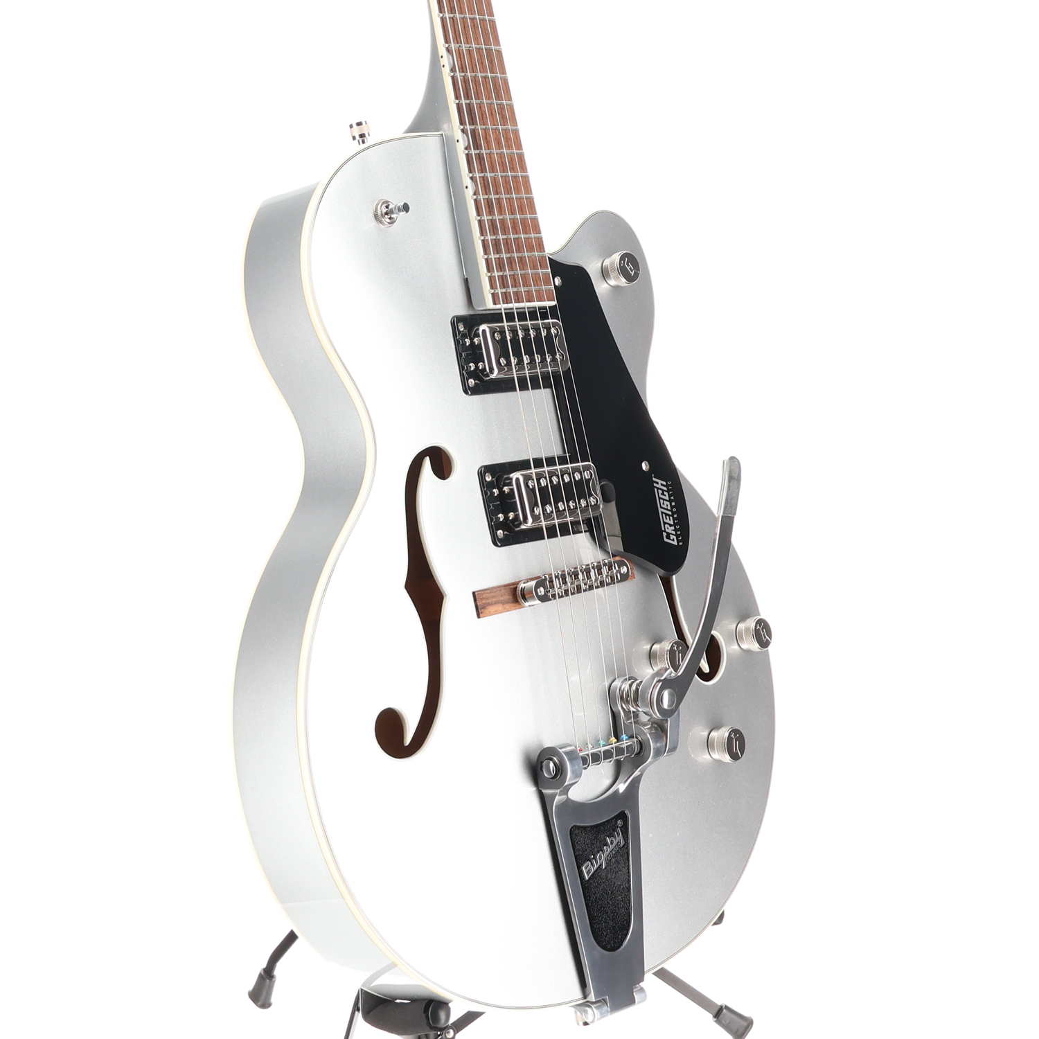 Gretsch G5420T Electromatic Classic Hollow Body Single-Cut with Bigsby, Laurel Fingerboard, Airline Silver (RP) (15547)