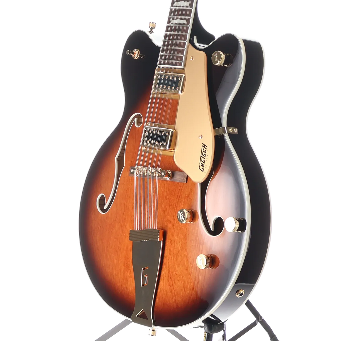 Gretsch G5422G-12 Electromatic Classic Hollow Body Double-Cut 12-String with Gold Hardware, Laurel Fingerboard, Single Barrel Burst (RP) (19593)