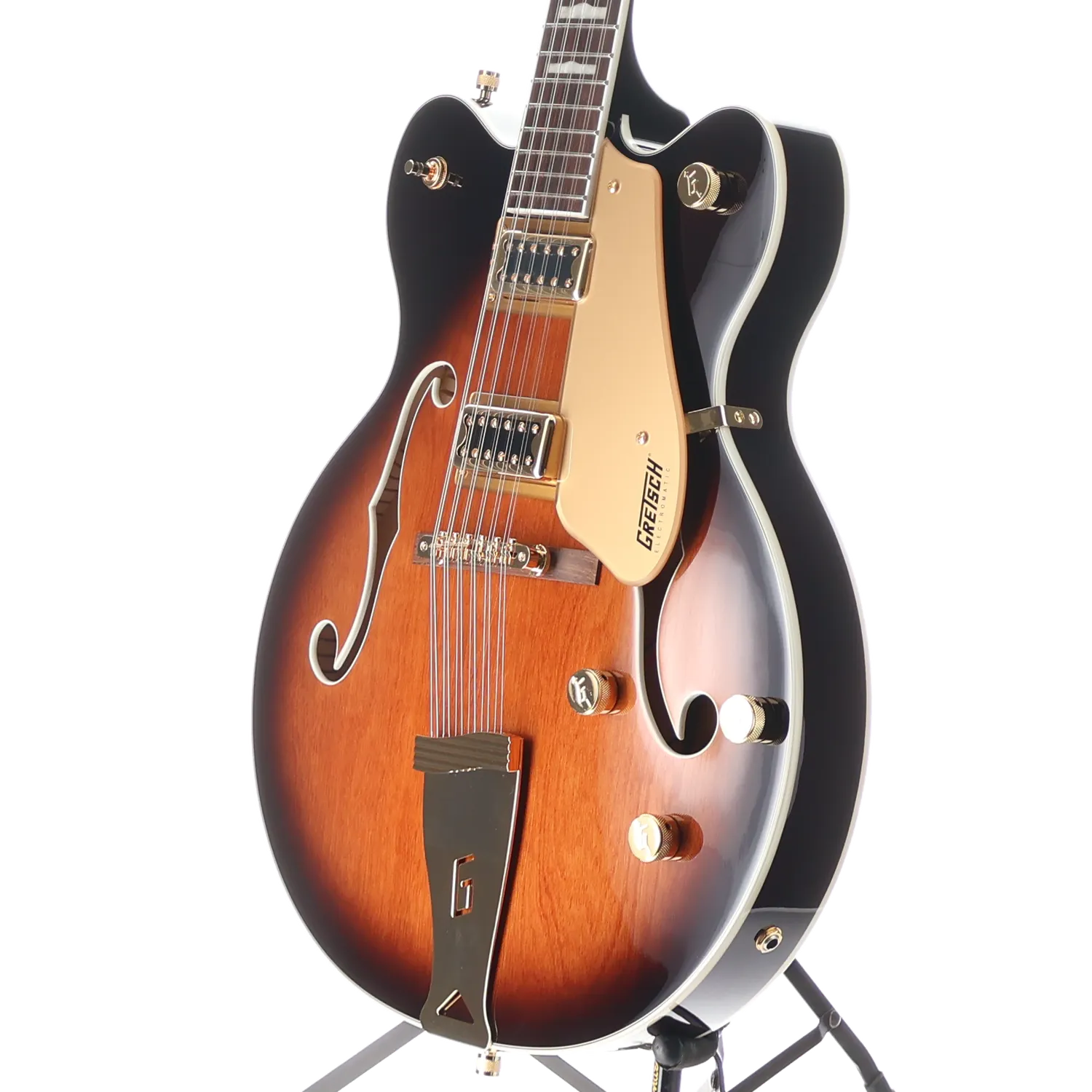 Gretsch G5422G-12 Electromatic Classic Hollow Body Double-Cut 12-String with Gold Hardware, Laurel Fingerboard, Single Barrel Burst (RP) (19593)