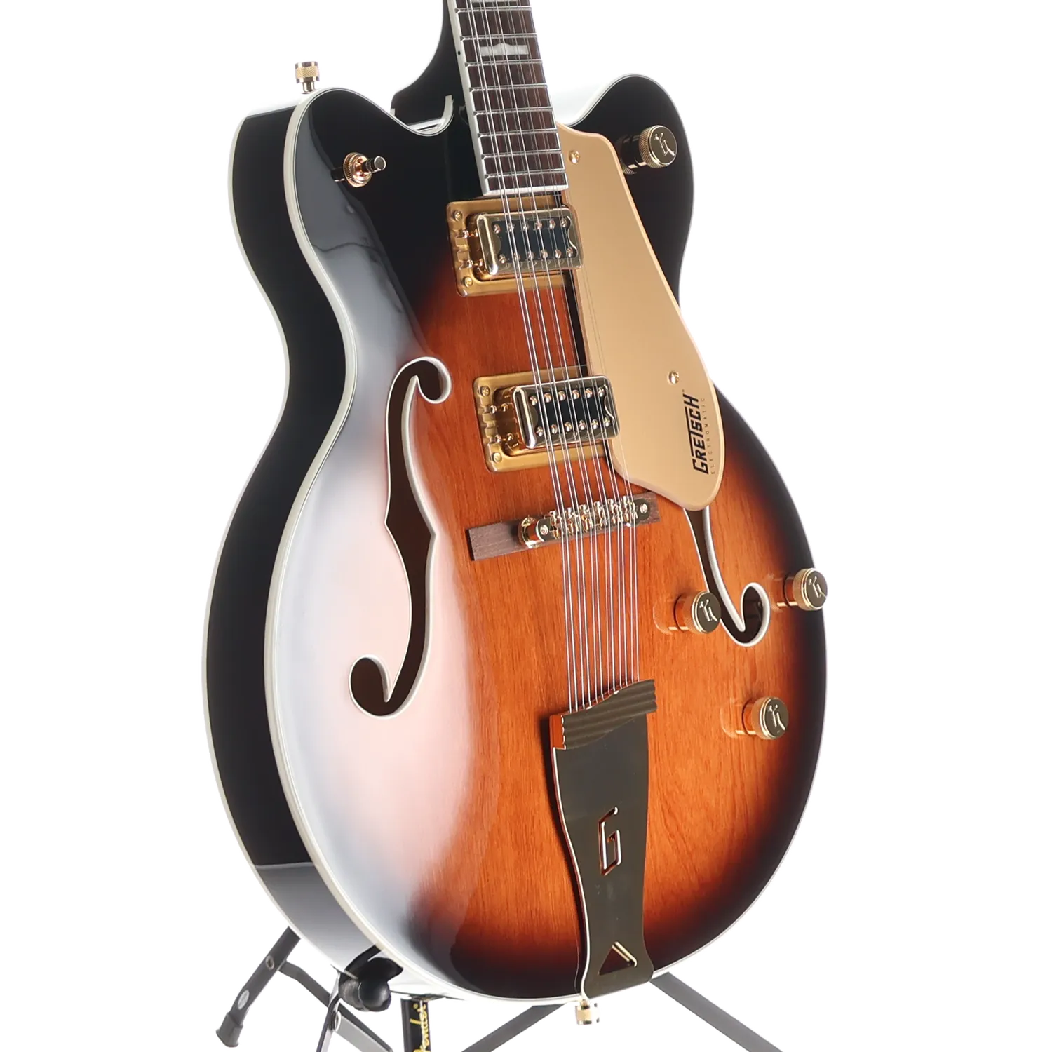 Gretsch G5422G-12 Electromatic Classic Hollow Body Double-Cut 12-String with Gold Hardware, Laurel Fingerboard, Single Barrel Burst (RP) (19593)