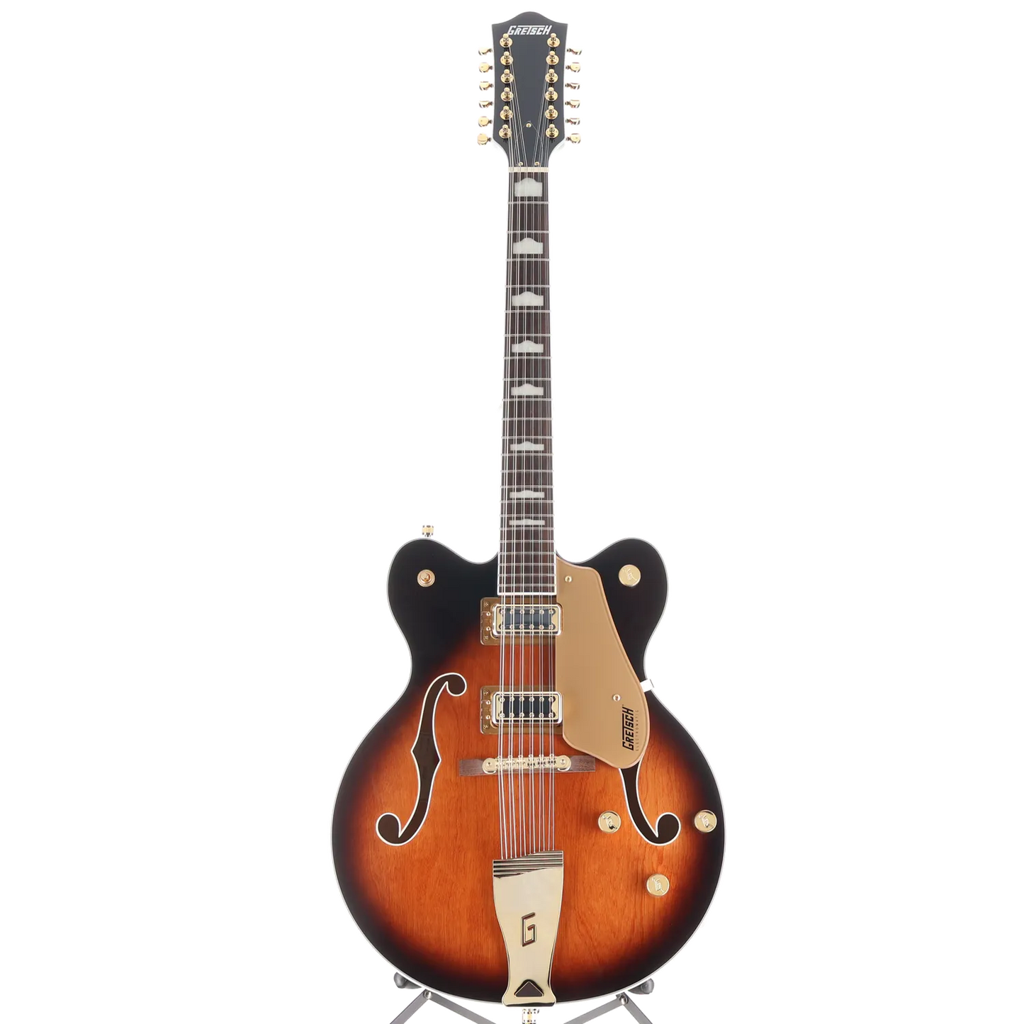 Gretsch G5422G-12 Electromatic Classic Hollow Body Double-Cut 12-String with Gold Hardware, Laurel Fingerboard, Single Barrel Burst (RP) (19593)