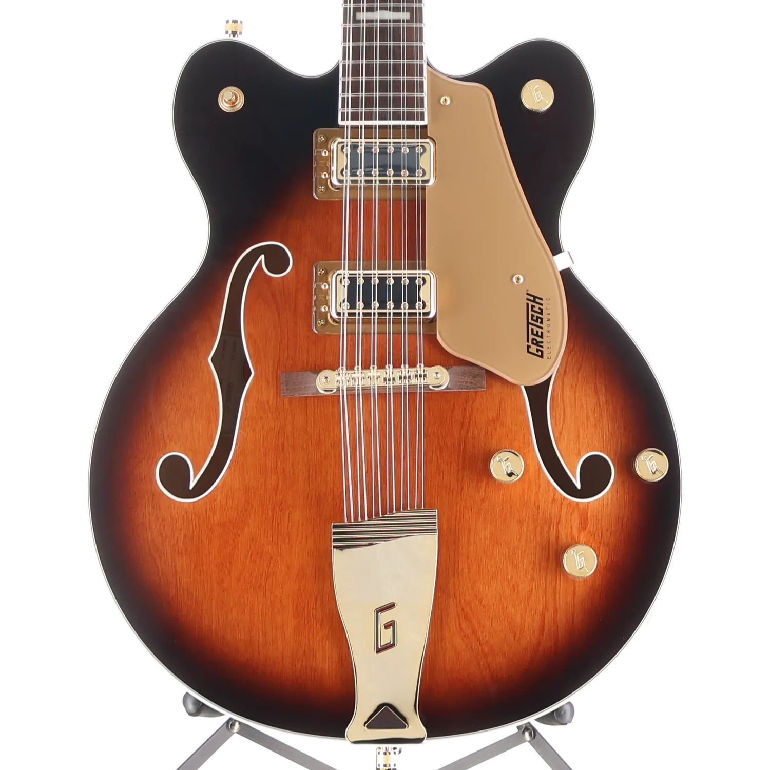 Gretsch G5422G-12 Electromatic Classic Hollow Body Double-Cut 12-String with Gold Hardware, Laurel Fingerboard, Single Barrel Burst (RP) (19593)
