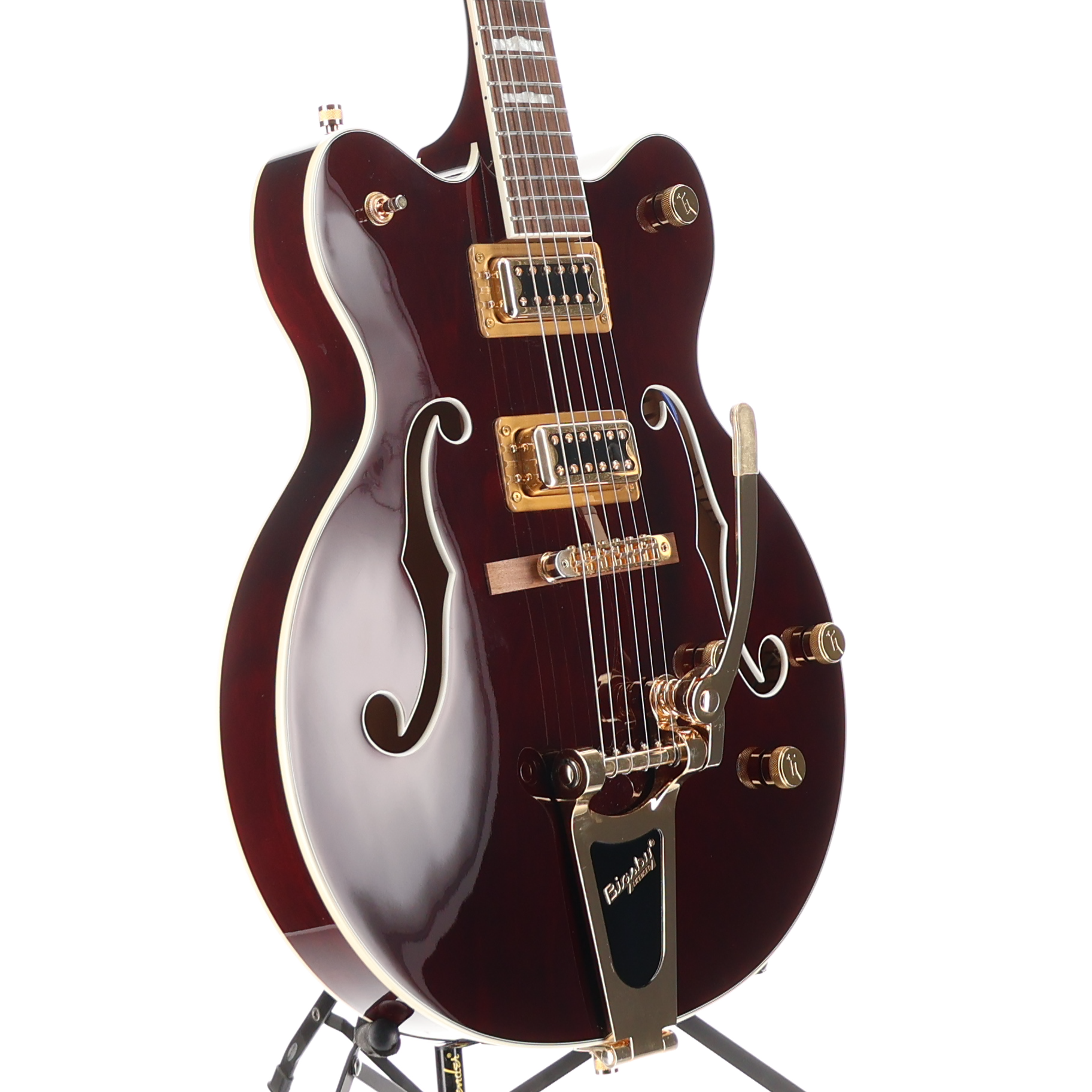Gretsch G5422TG Electromatic Classic Hollow Body Double-Cut with Bigsby and Gold Hardware, Laurel Fingerboard, Walnut Stain (H6) (80118)