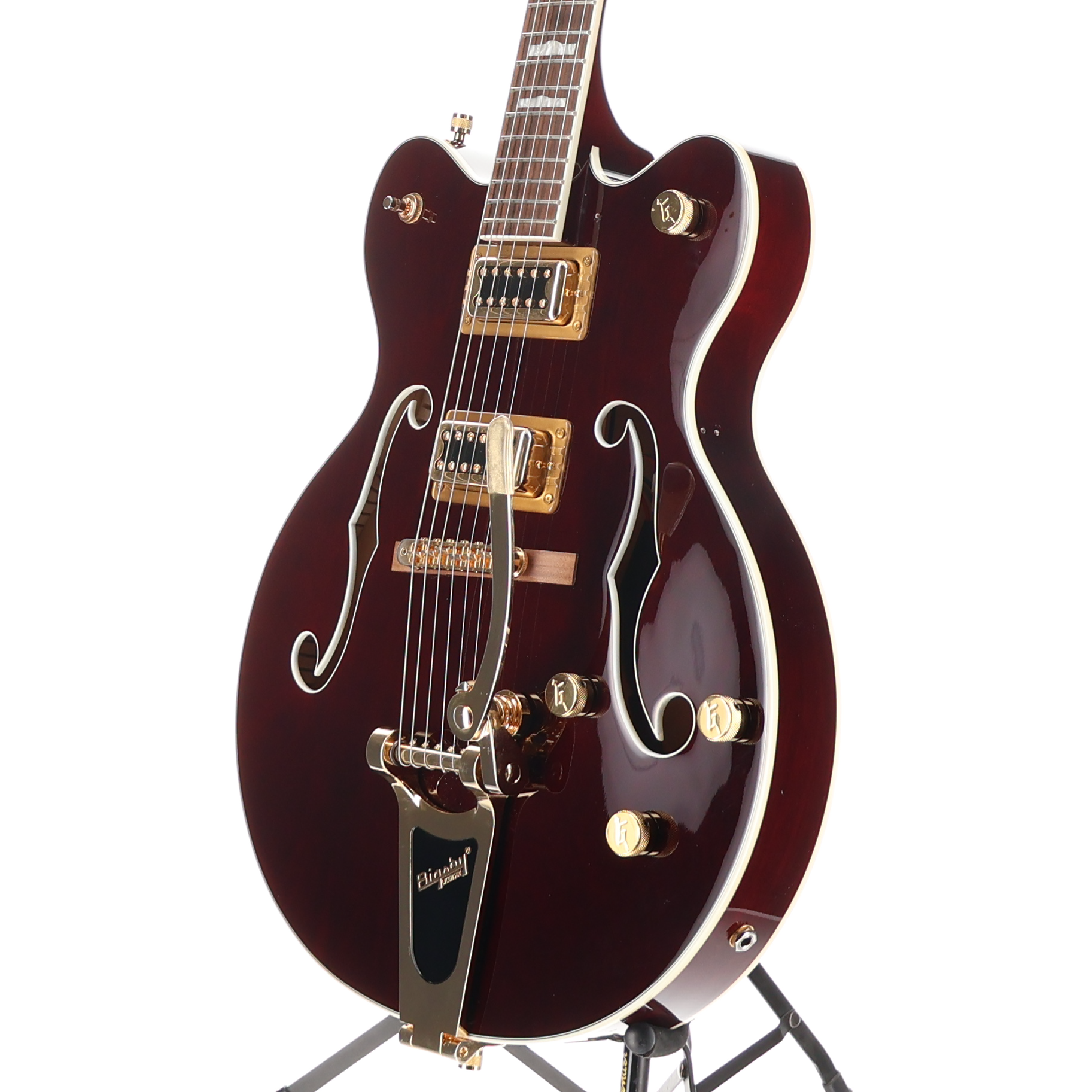 Gretsch G5422TG Electromatic Classic Hollow Body Double-Cut with Bigsby and Gold Hardware, Laurel Fingerboard, Walnut Stain (H6) (80118)