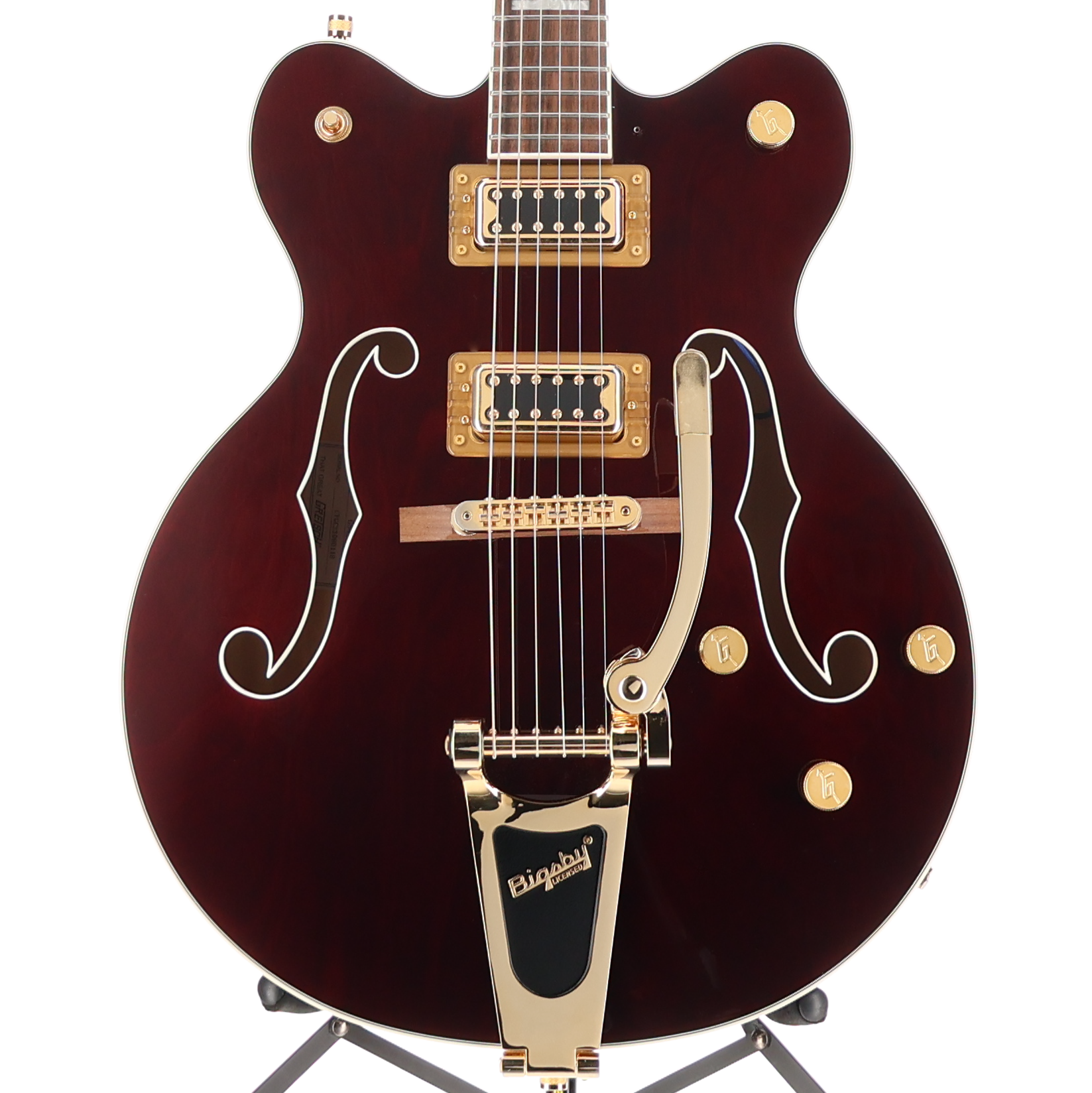 Gretsch G5422TG Electromatic Classic Hollow Body Double-Cut with Bigsby and Gold Hardware, Laurel Fingerboard, Walnut Stain (H6) (80118)