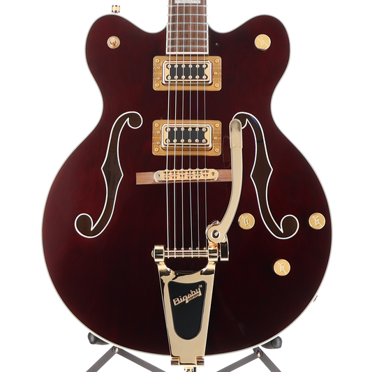 Gretsch G5422TG Electromatic Classic Hollow Body Double-Cut with Bigsby and Gold Hardware, Laurel Fingerboard, Walnut Stain (H6) (80118)