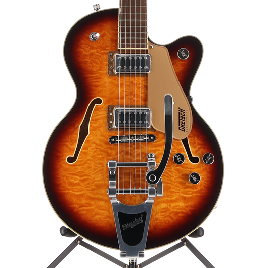 Gretsch G5655T-QM Electromatic Center Block Jr. Single-Cut Quilted Maple with Bigsby, Sweet Tea (M5) (01209)
