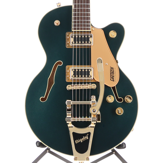 Gretsch G5655TG Electromatic Center Block Jr. Single-Cut with Bigsby and Gold Hardware, Laurel Fingerboard, Cadillac Green (G12) (70245)