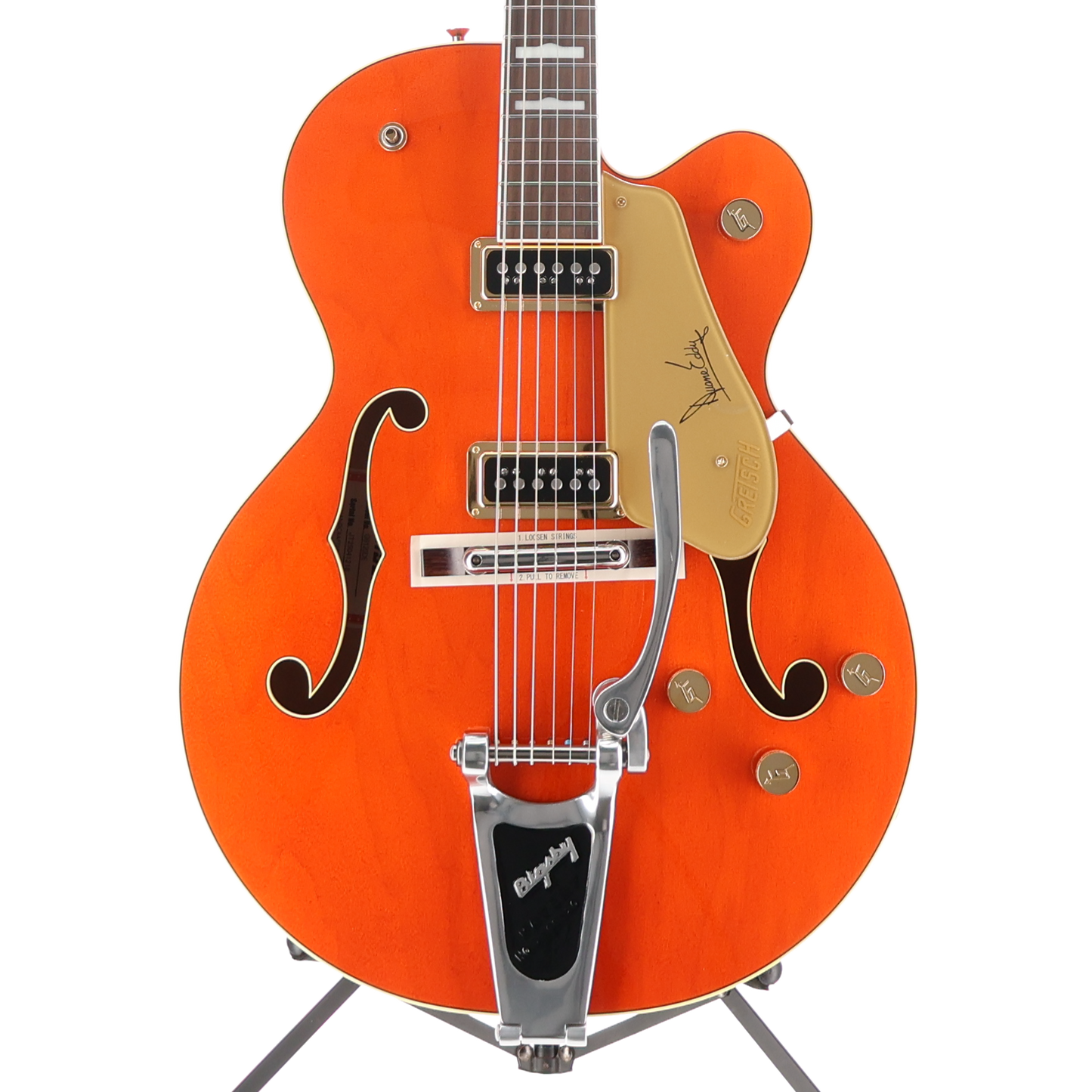 Gretsch G6120DE Duane Eddy Signature Hollow Body with Bigsby, Desert Sunrise, Professional Setup (T11) (41218)