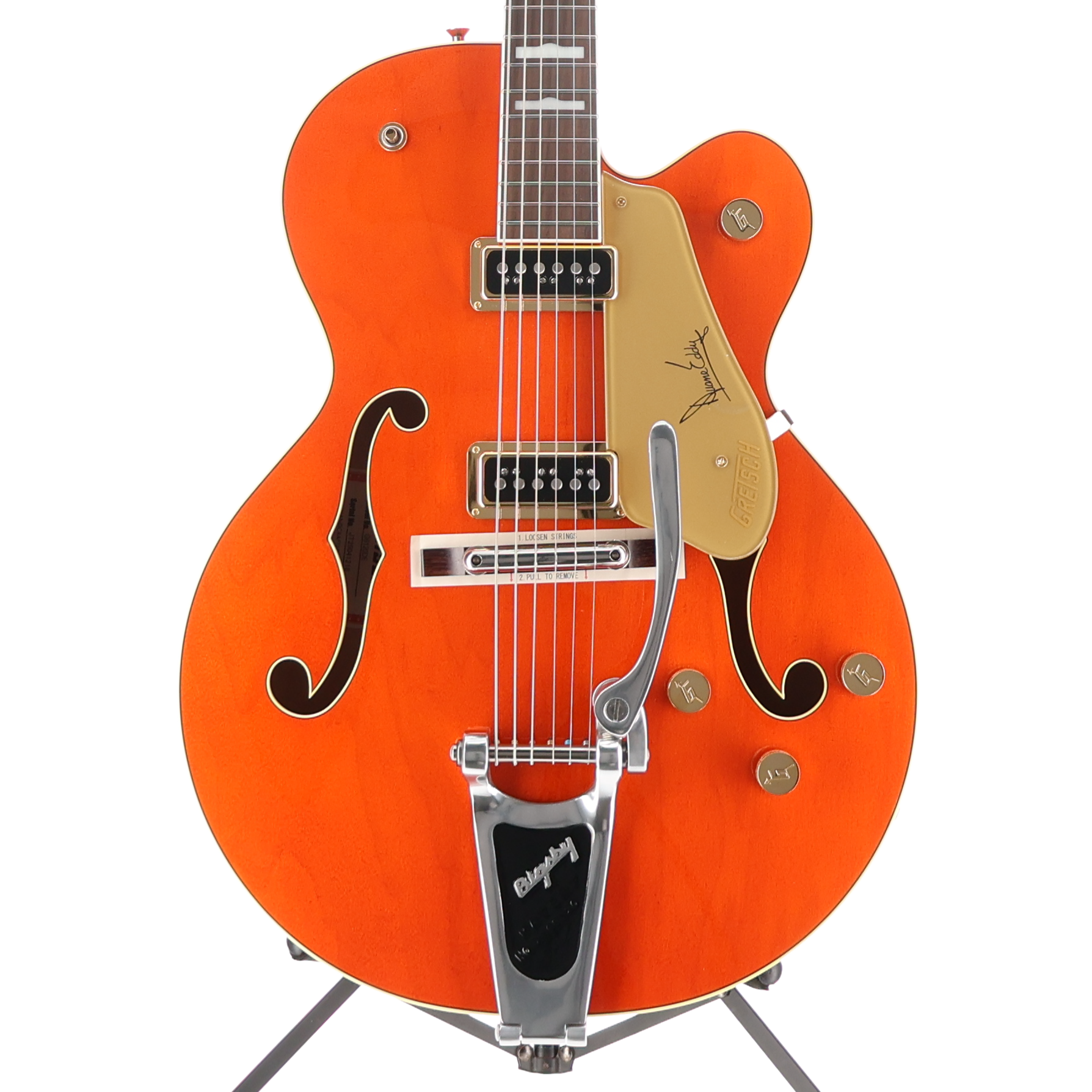 Gretsch G6120DE Duane Eddy Signature Hollow Body with Bigsby, Desert Sunrise, Professional Setup (T11) (41218)