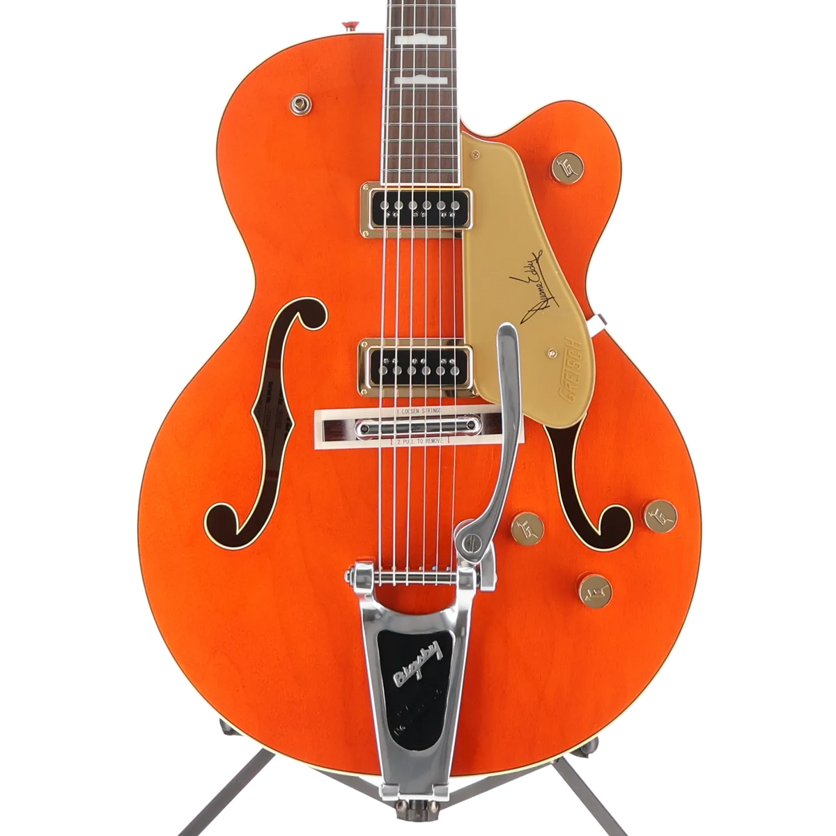 Gretsch G6120DE Duane Eddy Signature Hollow Body with Bigsby, Desert Sunrise, Professional Setup (T11) (41218)