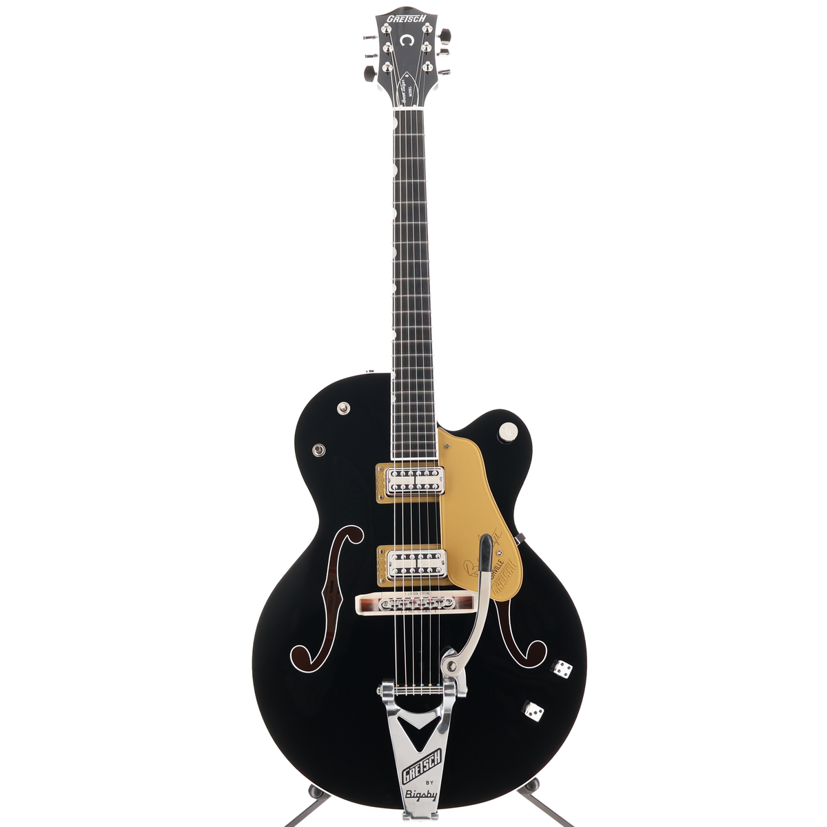 Gretsch G6120T-BSNSH Brian Setzer Signature Nashville Hollow Body with Bigsby, Ebony Fingerboard, Black Lacquer (Y2) (51233)