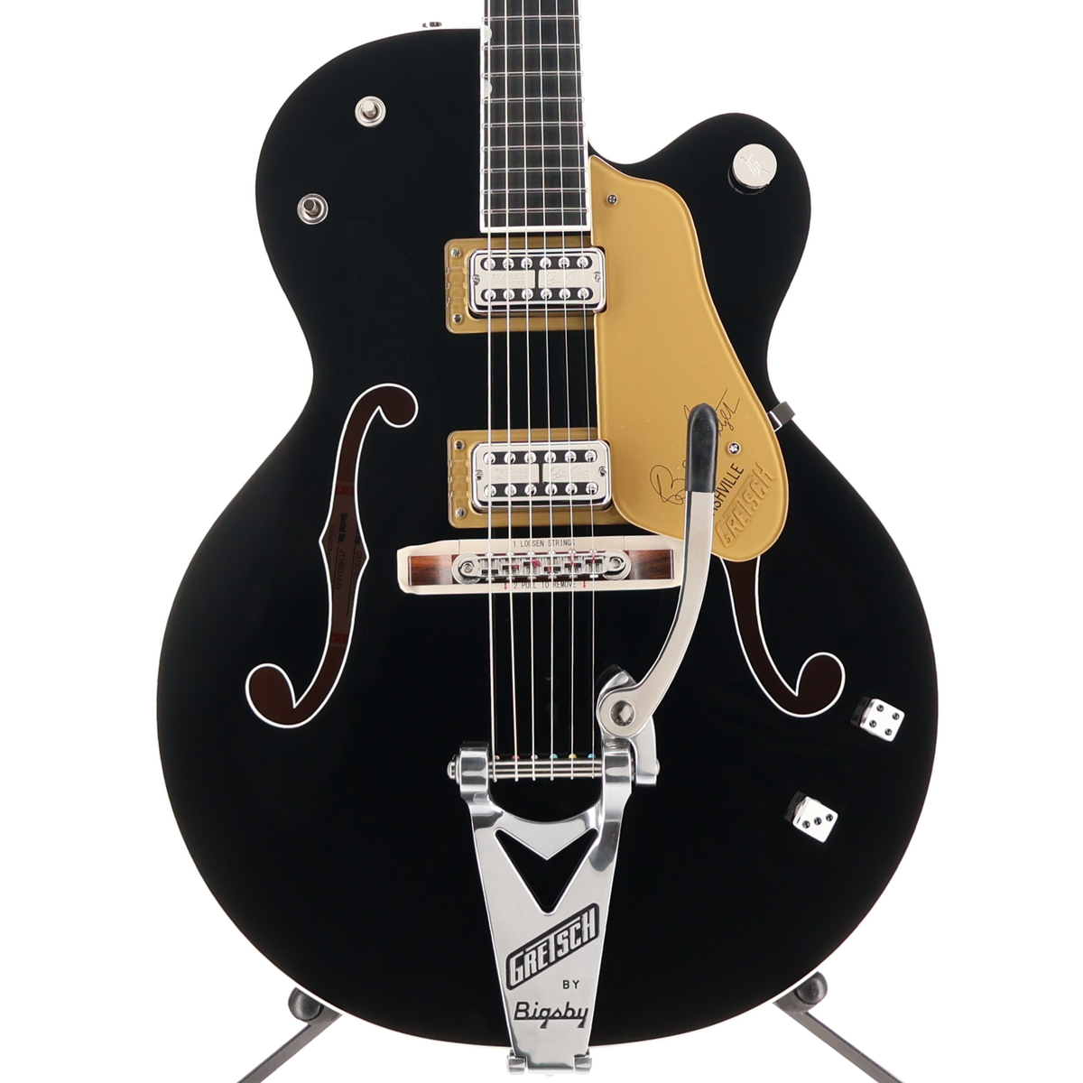 Gretsch G6120T-BSNSH Brian Setzer Signature Nashville Hollow Body with Bigsby, Ebony Fingerboard, Black Lacquer (Y2) (51233)
