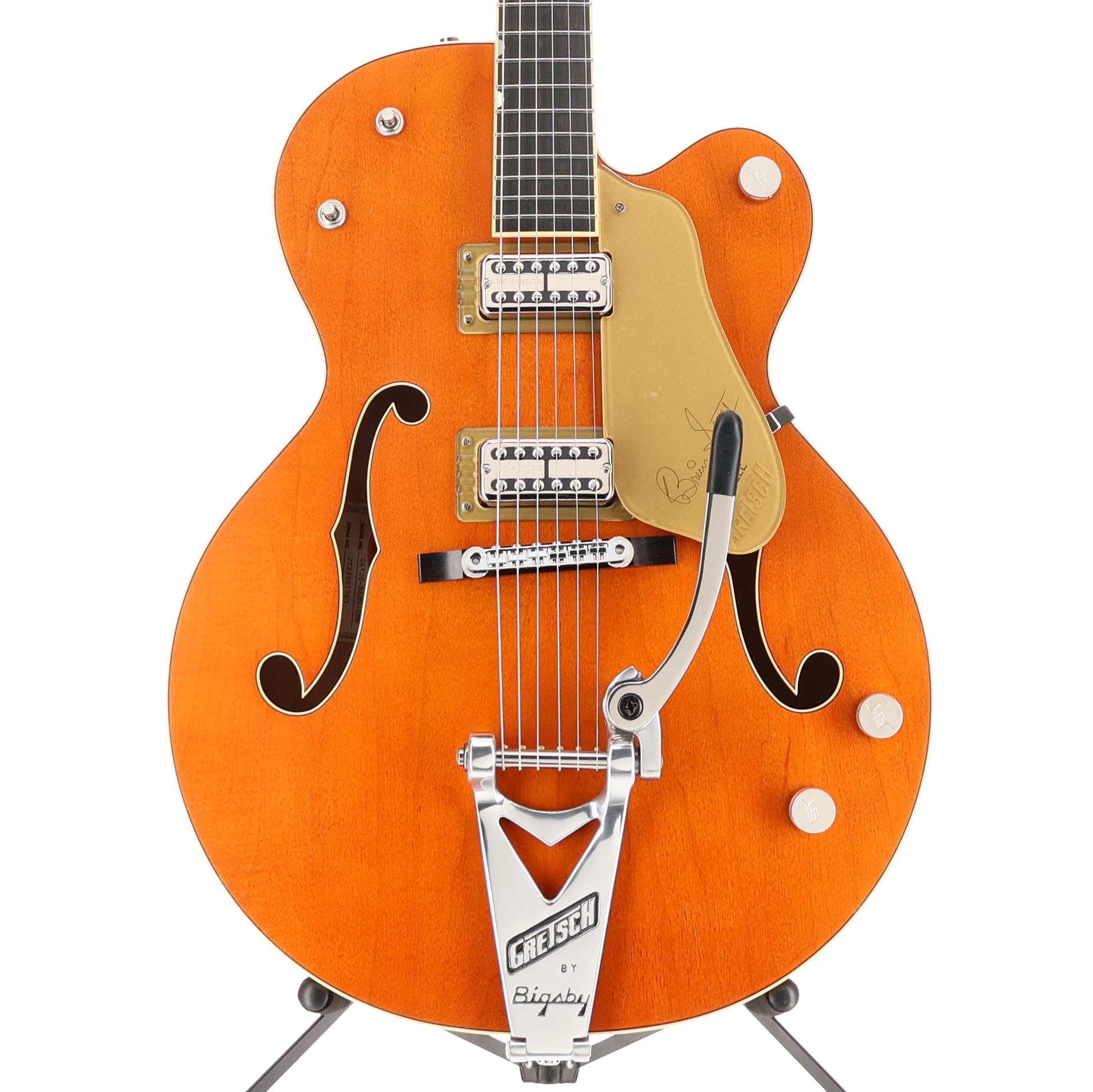 Gretsch G6120T-BSSMK Brian Setzer Signature Nashville Hollow Body '59 "Smoke" with Bigsby Smoke Orange (C10) (61763)