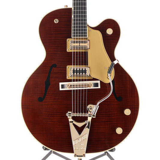 Gretsch G6122T-59 Vintage Select Edition '59 Chet Atkins Country Gentleman Hollow Body with Bigsby, TV Jones, Tiger Flame Maple, Walnut Stain Lacquer (D1) (61785)