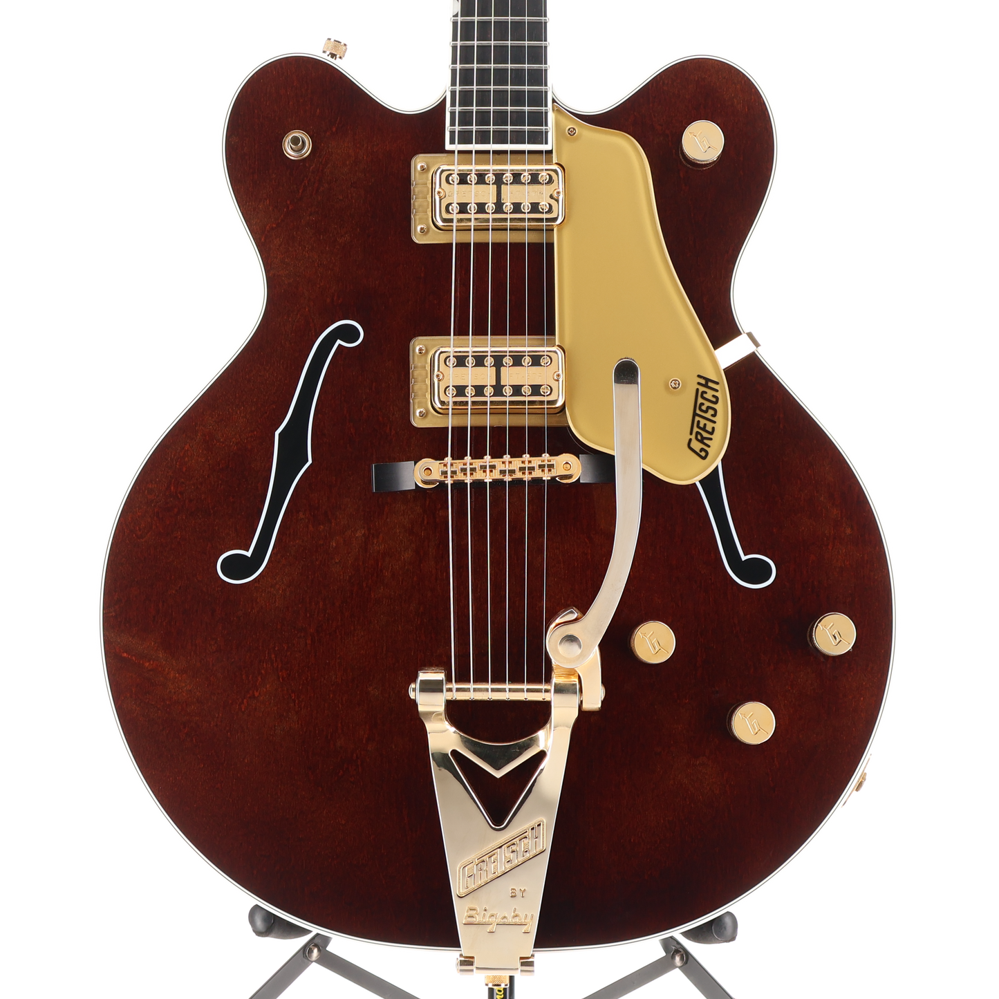 Gretsch G6122TG Players Edition Country Gentleman Hollow Body with String-Thru Bigsby and Gold Hardware, Ebony Fingerboard, Walnut Stain (T3) (83304)