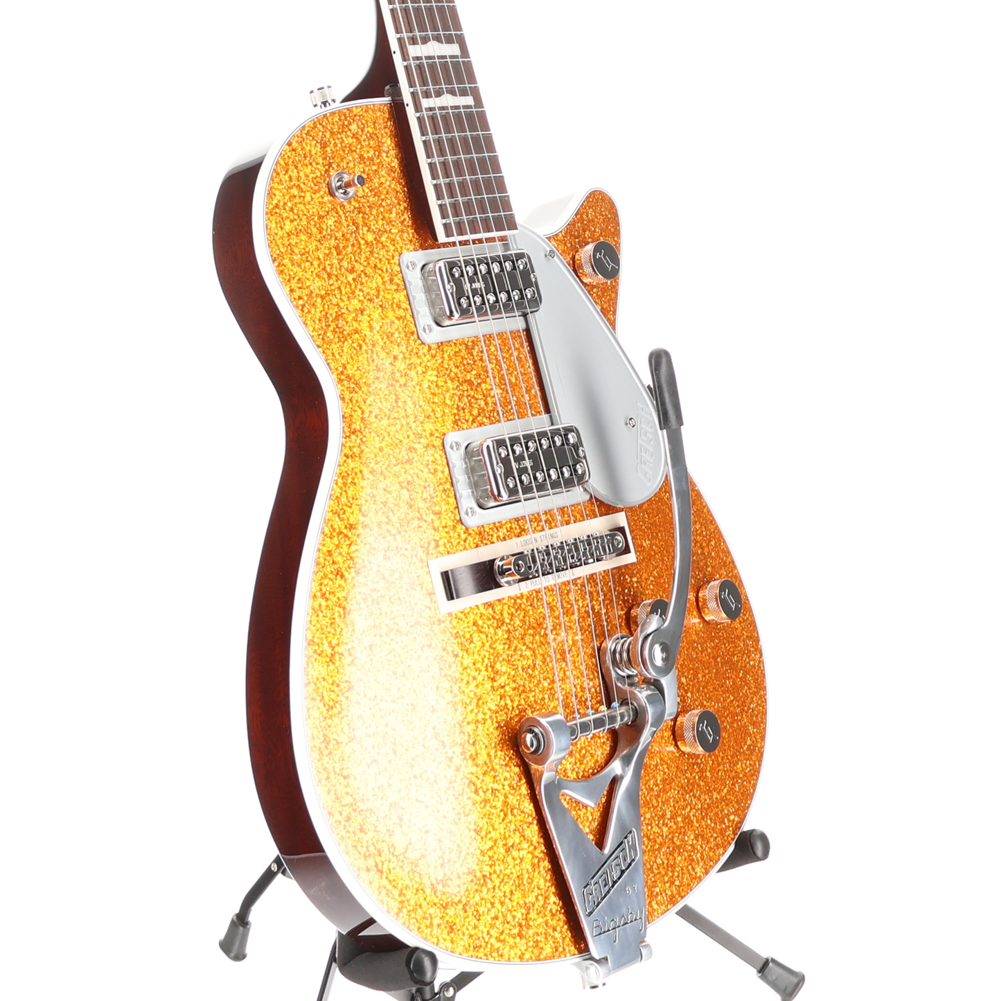 Gretsch G6129T-89 Vintage Select '89 Sparkle Jet with Bigsby, Gold Sparkle, Fully Tested (T1) (92910)