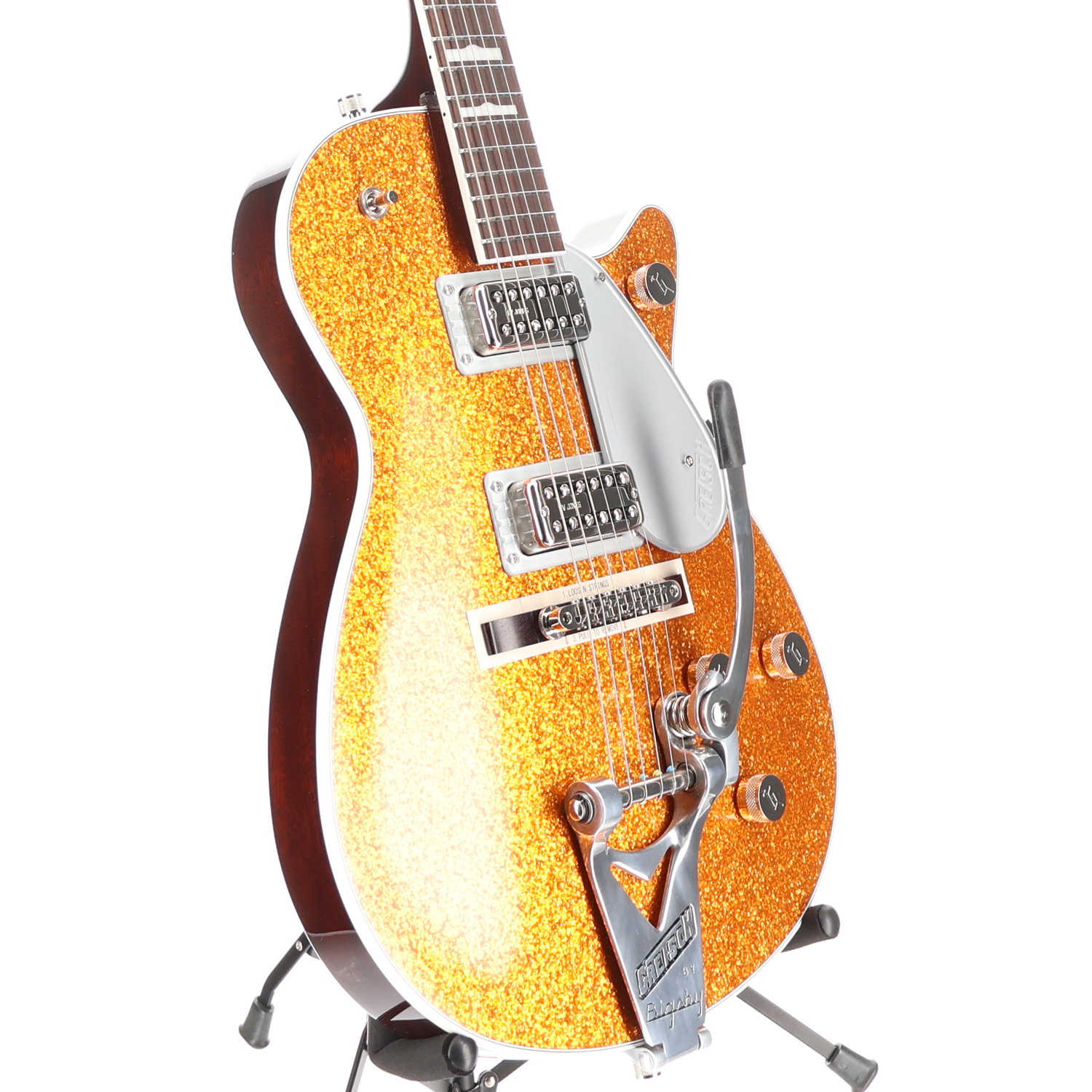 Gretsch G6129T-89 Vintage Select '89 Sparkle Jet with Bigsby, Gold Sparkle, Fully Tested (T1) (92910)