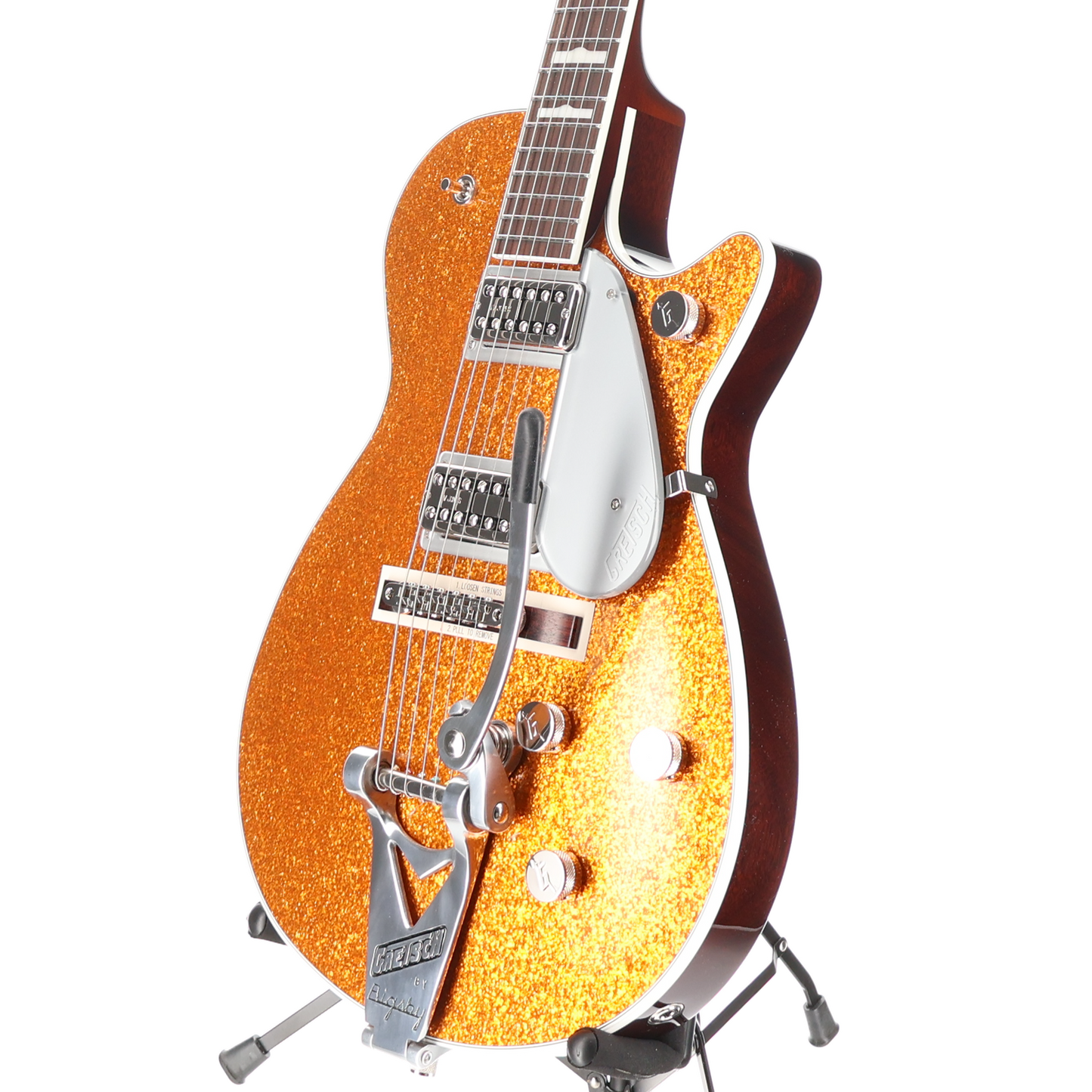 Gretsch G6129T-89 Vintage Select '89 Sparkle Jet with Bigsby, Gold Sparkle, Fully Tested (T1) (92910)