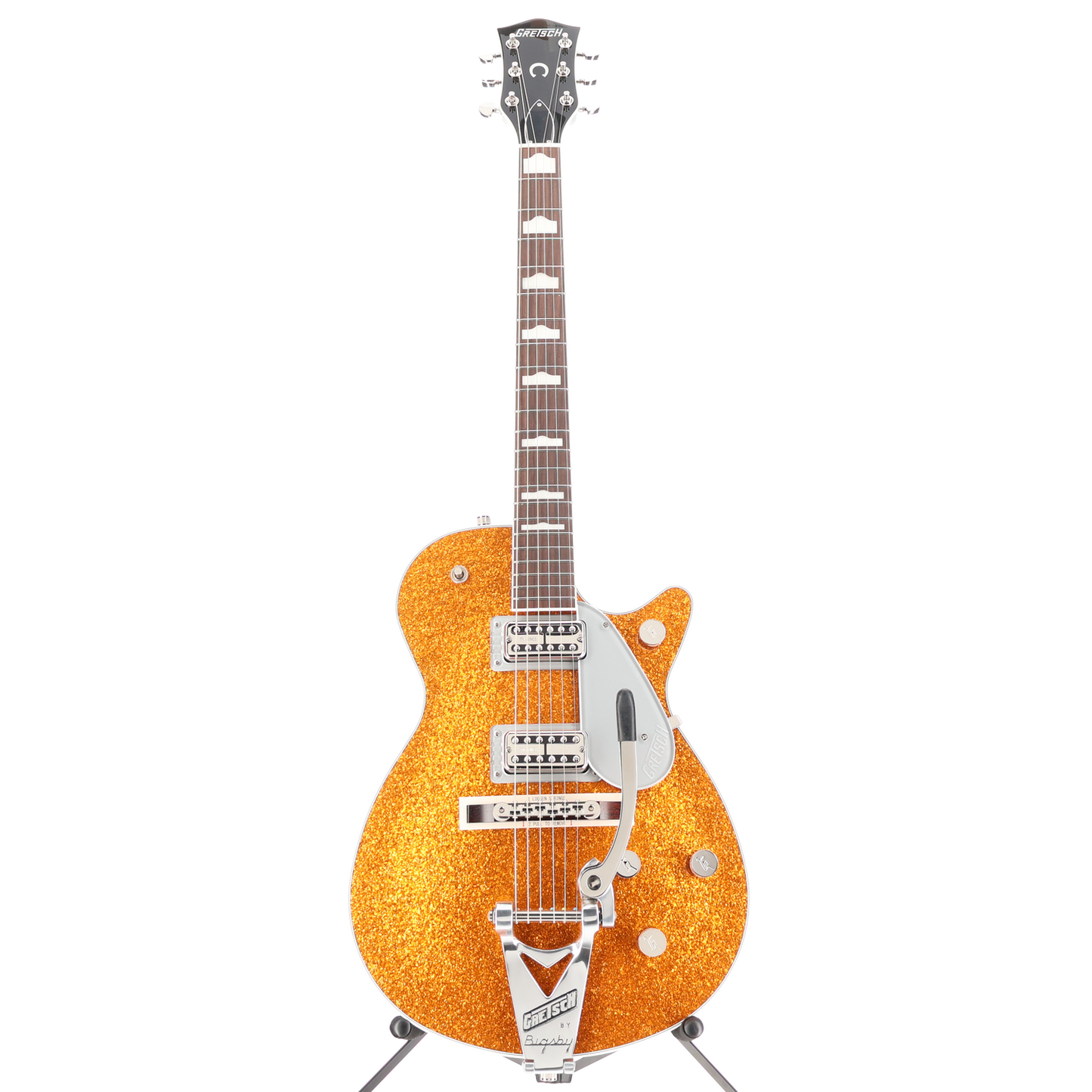 Gretsch G6129T-89 Vintage Select '89 Sparkle Jet with Bigsby, Gold Sparkle, Fully Tested (T1) (92910)