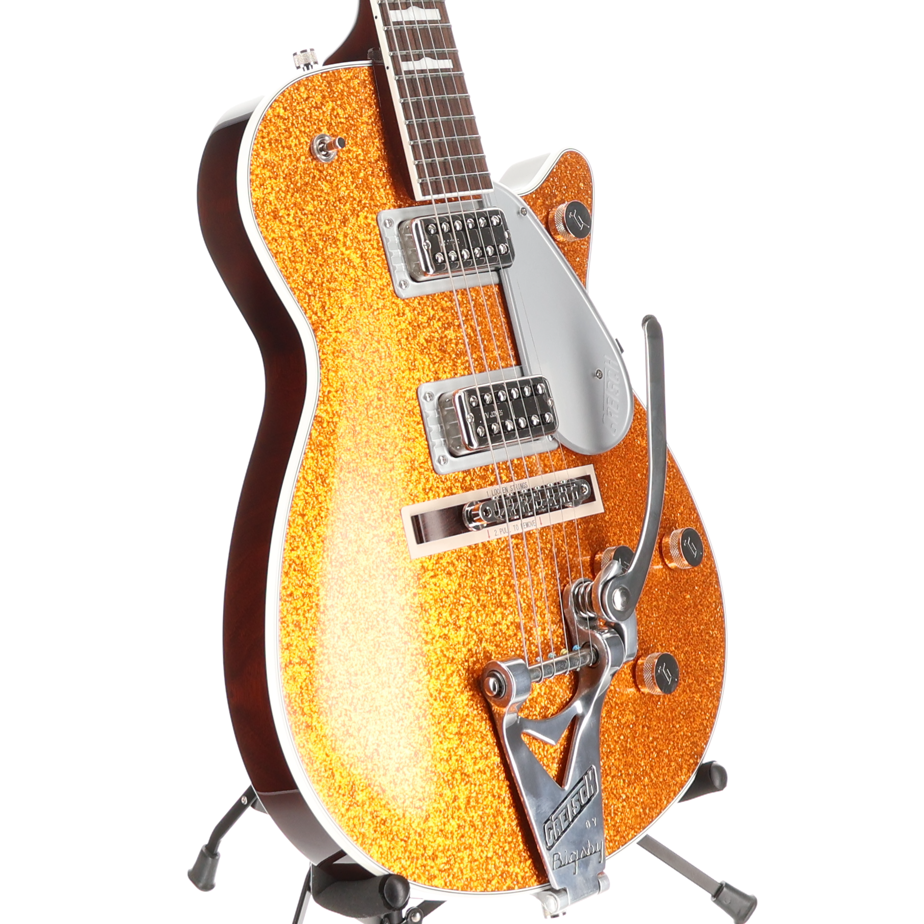 Gretsch G6129T-89 Vintage Select '89 Sparkle Jet with Bigsby, Gold Sparkle, Premium Setup (RC1) (92909)