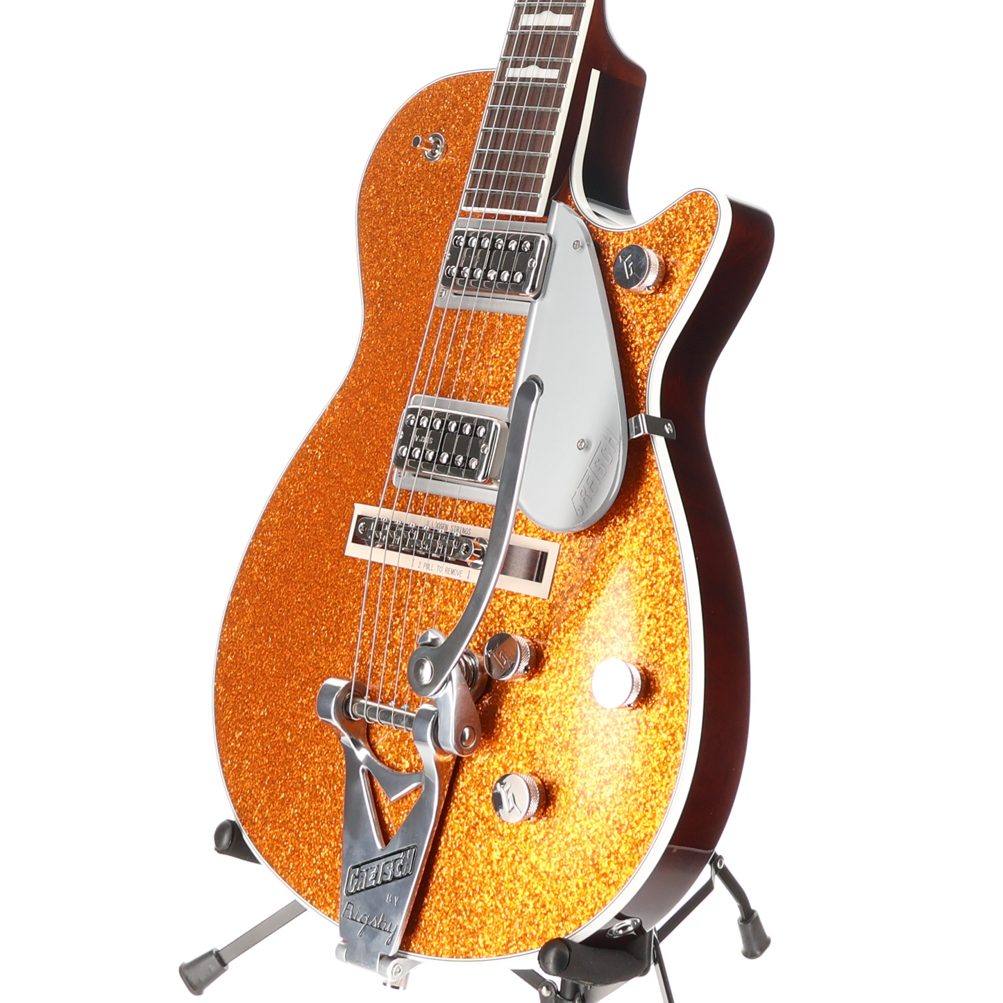 Gretsch G6129T-89 Vintage Select '89 Sparkle Jet with Bigsby, Gold Sparkle, Premium Setup (RC1) (92909)