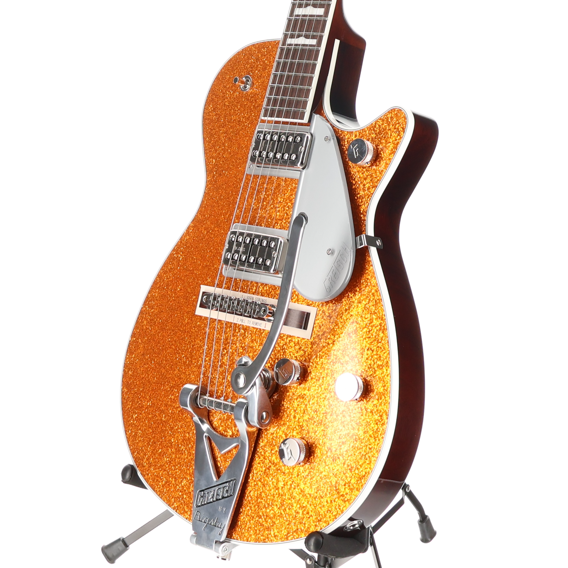 Gretsch G6129T-89 Vintage Select '89 Sparkle Jet with Bigsby, Gold Sparkle, Premium Setup (RC1) (92909)