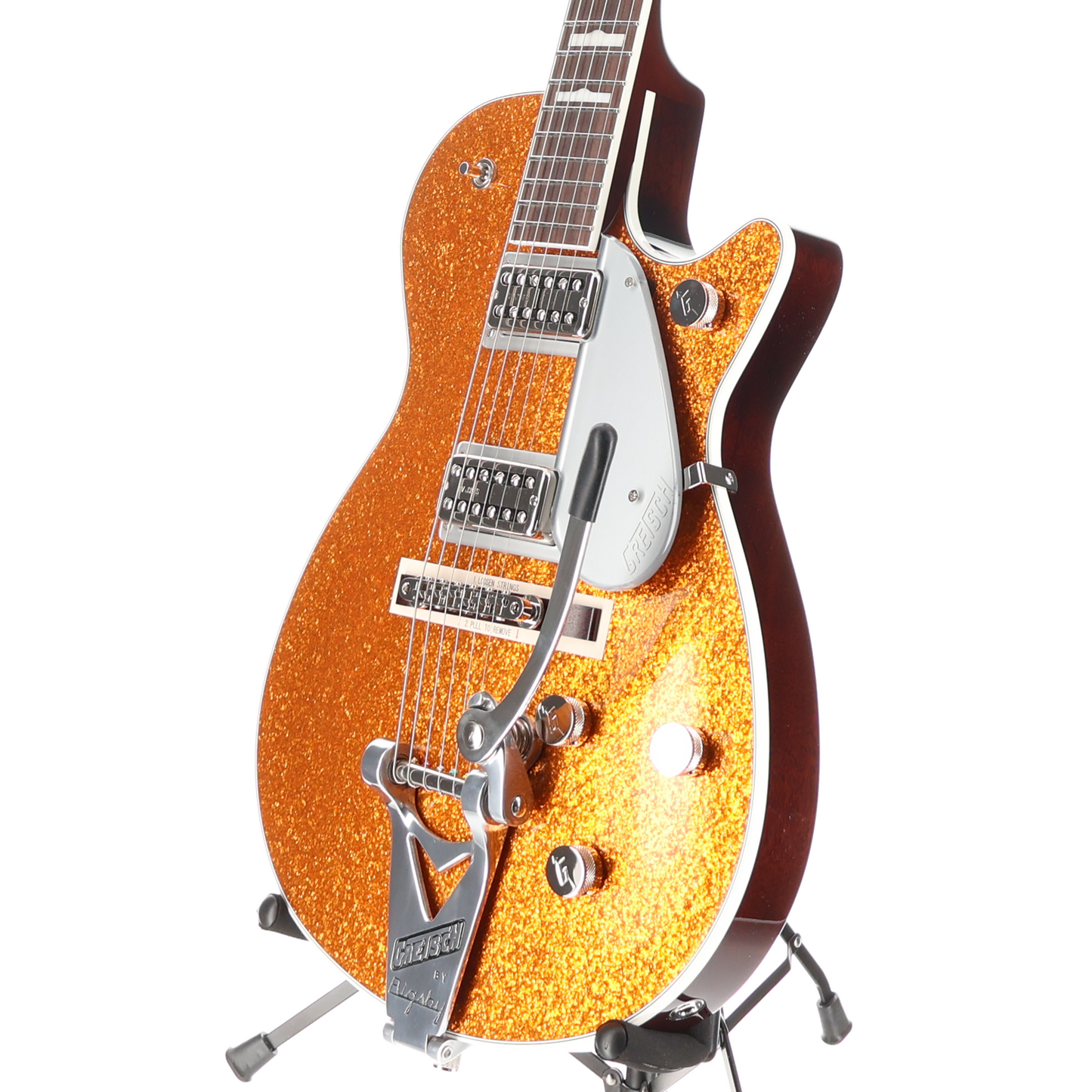 Gretsch G6129T-89 Vintage Select '89 Sparkle Jet with Bigsby, Gold Sparkle, Pro Setup (H1) (92904)