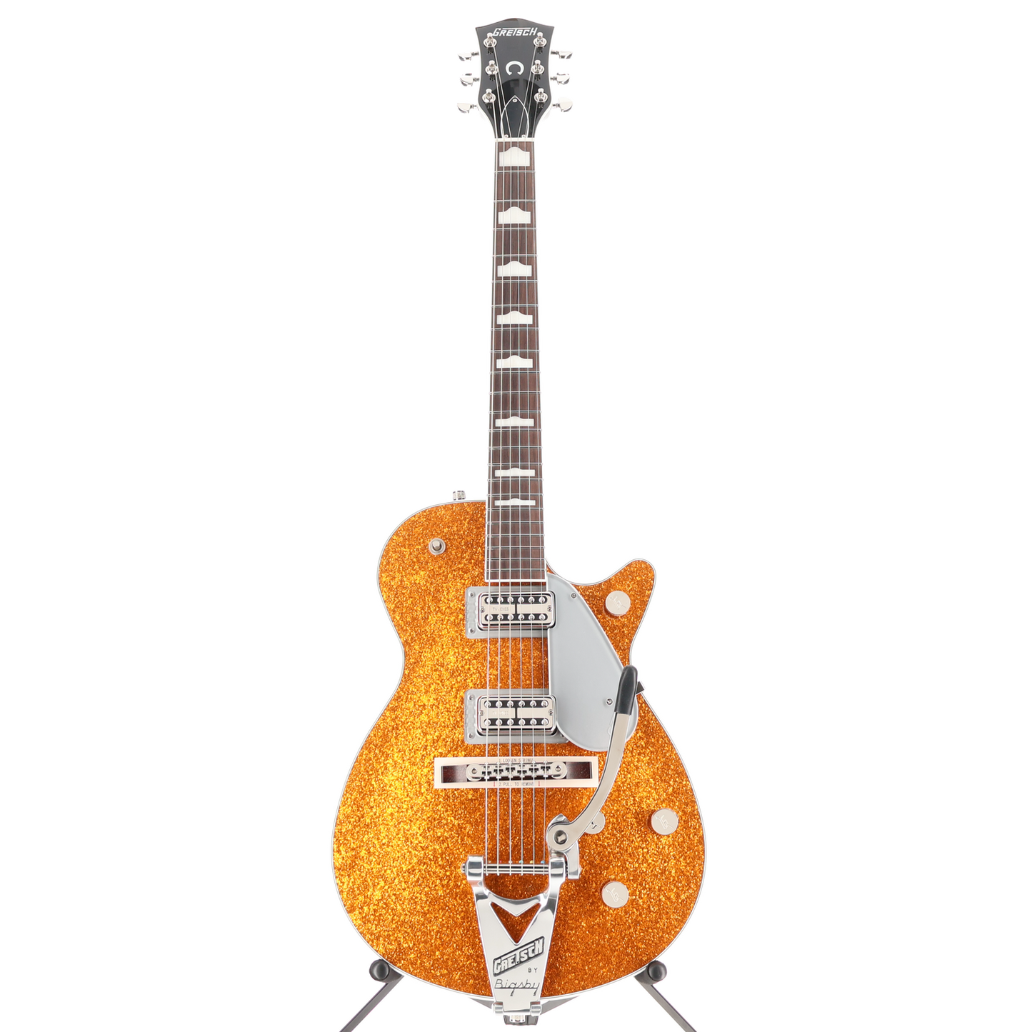 Gretsch G6129T-89 Vintage Select '89 Sparkle Jet with Bigsby, Gold Sparkle, Pro Setup (H1) (92904)