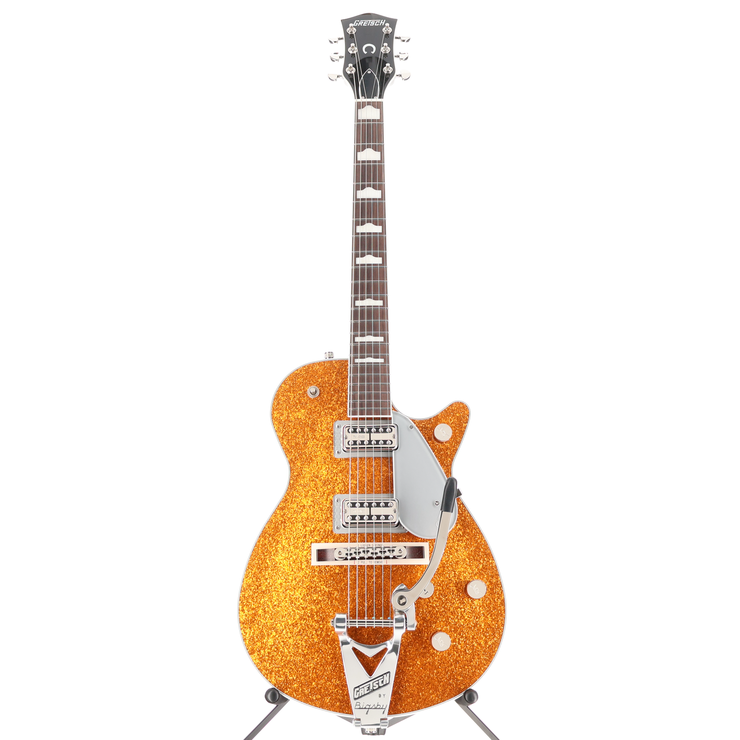 Gretsch G6129T-89 Vintage Select '89 Sparkle Jet with Bigsby, Gold Sparkle, Pro Setup (H1) (92904)