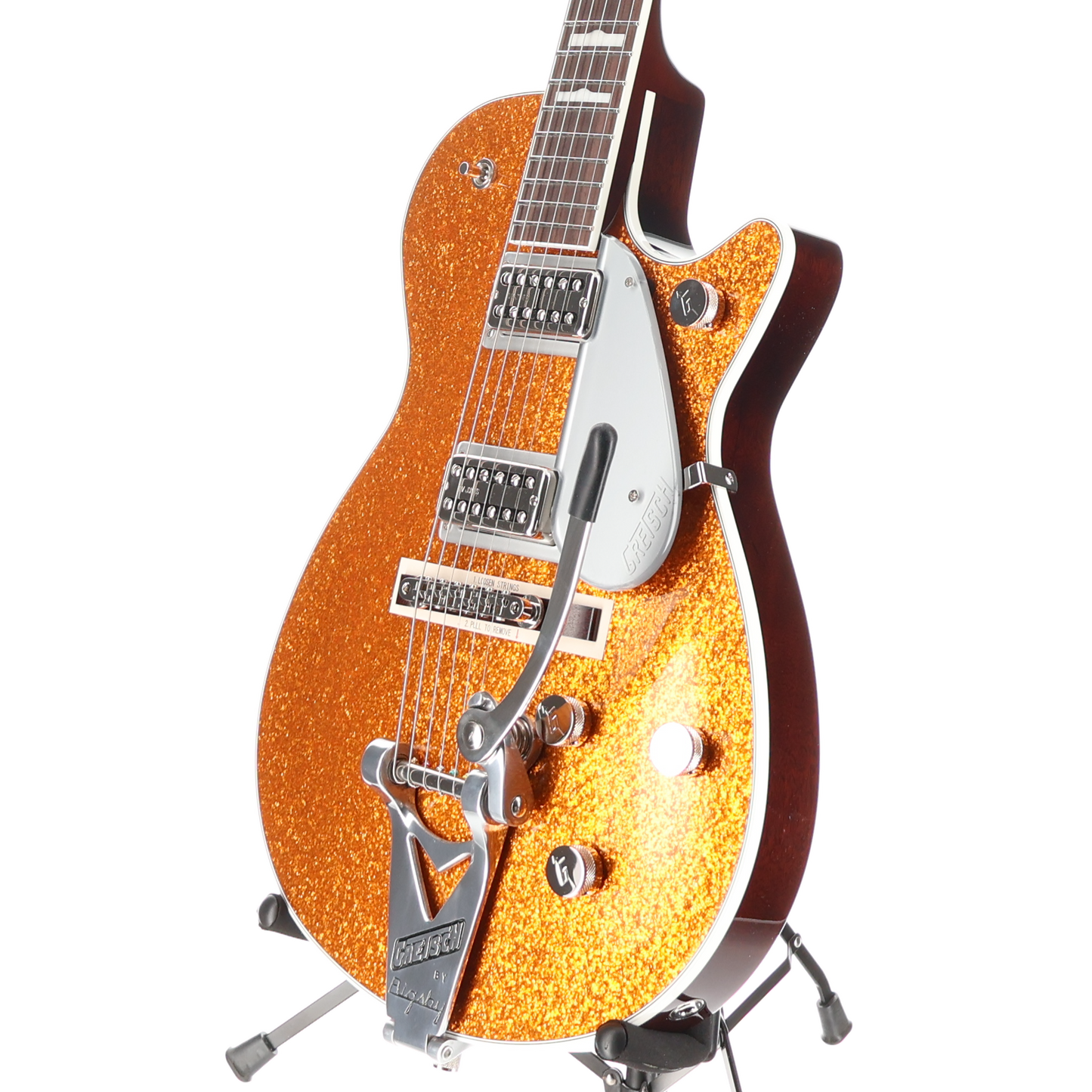 Gretsch G6129T-89 Vintage Select '89 Sparkle Jet with Bigsby, Gold Sparkle, Stage Ready (H11) (92903)